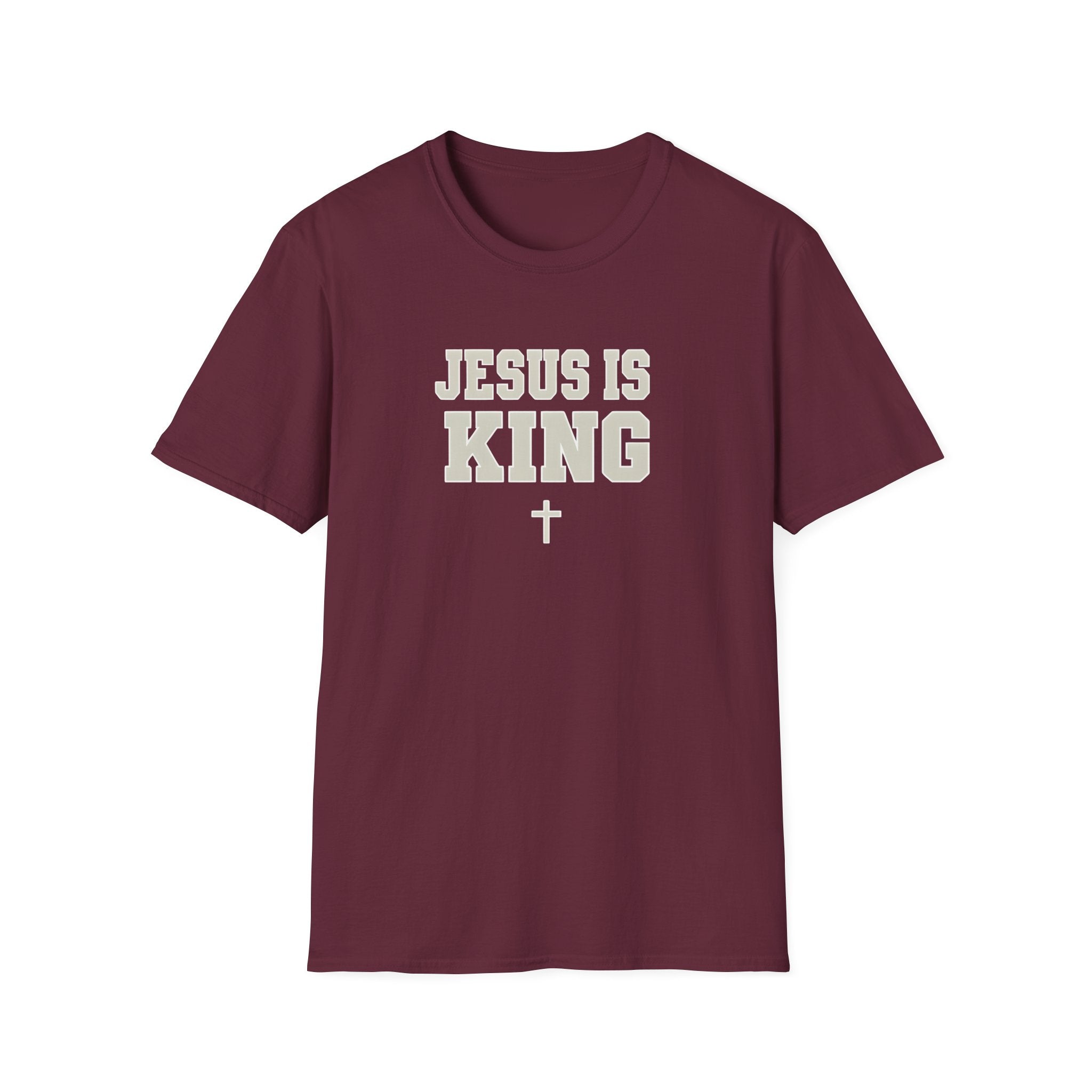 Jesus is King Unisex Gildan Softstyle T-Shirt | Christian Faith Apparel | Christian Gifts