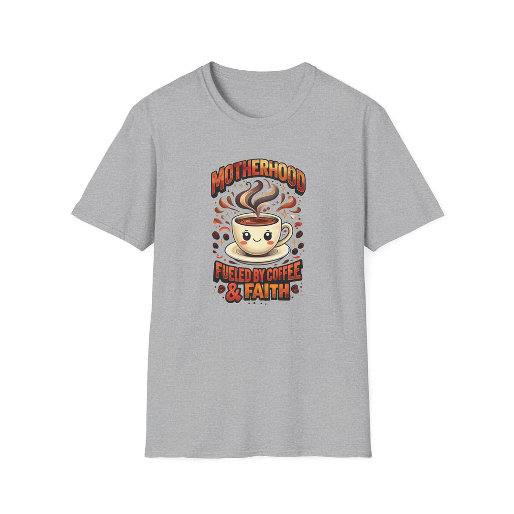 Motherhood Fueled By Coffee & Faith Gildan tshirt | Christian Mom Shirt and gift