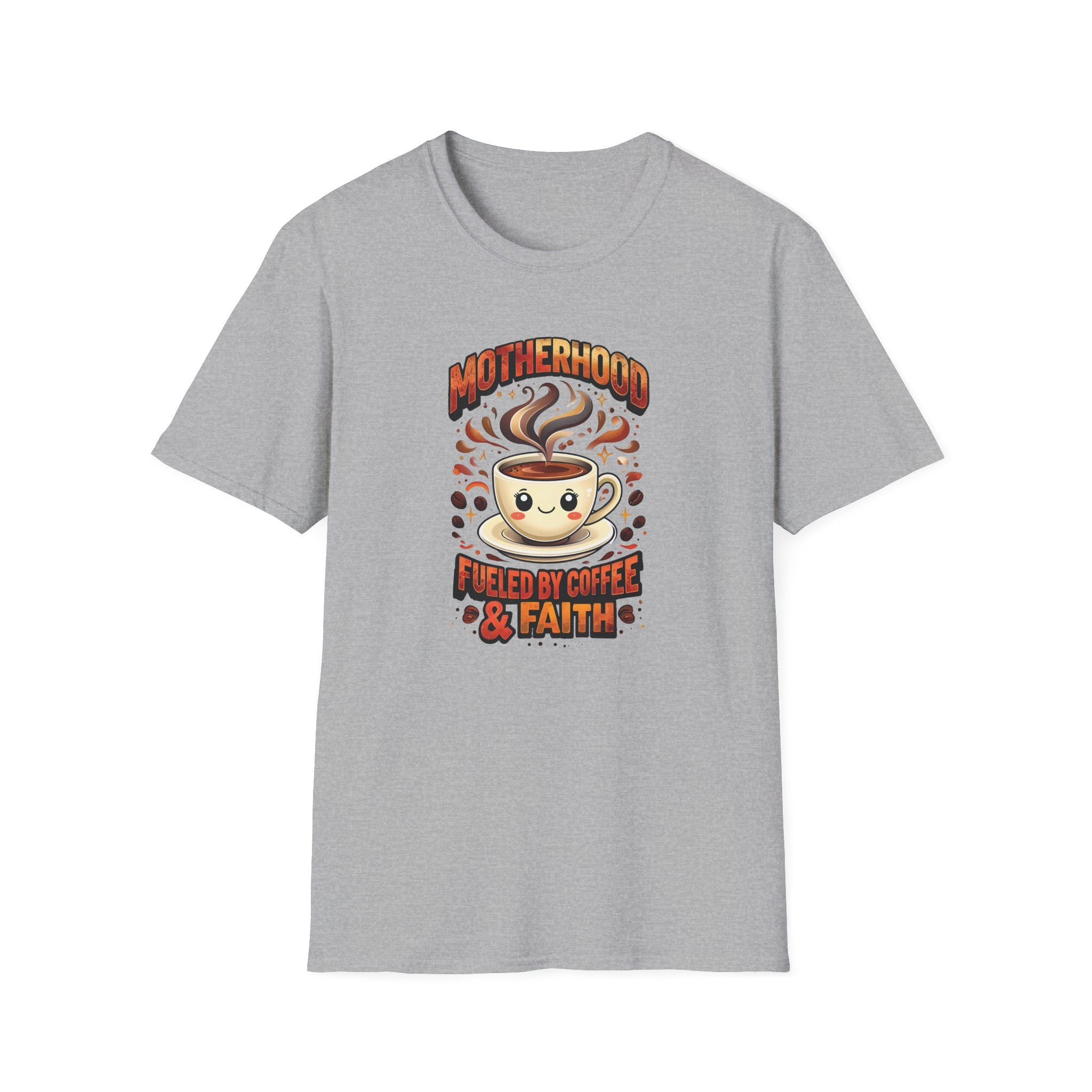 Motherhood Fueled By Coffee & Faith Gildan tshirt | Christian Mom Shirt and gift