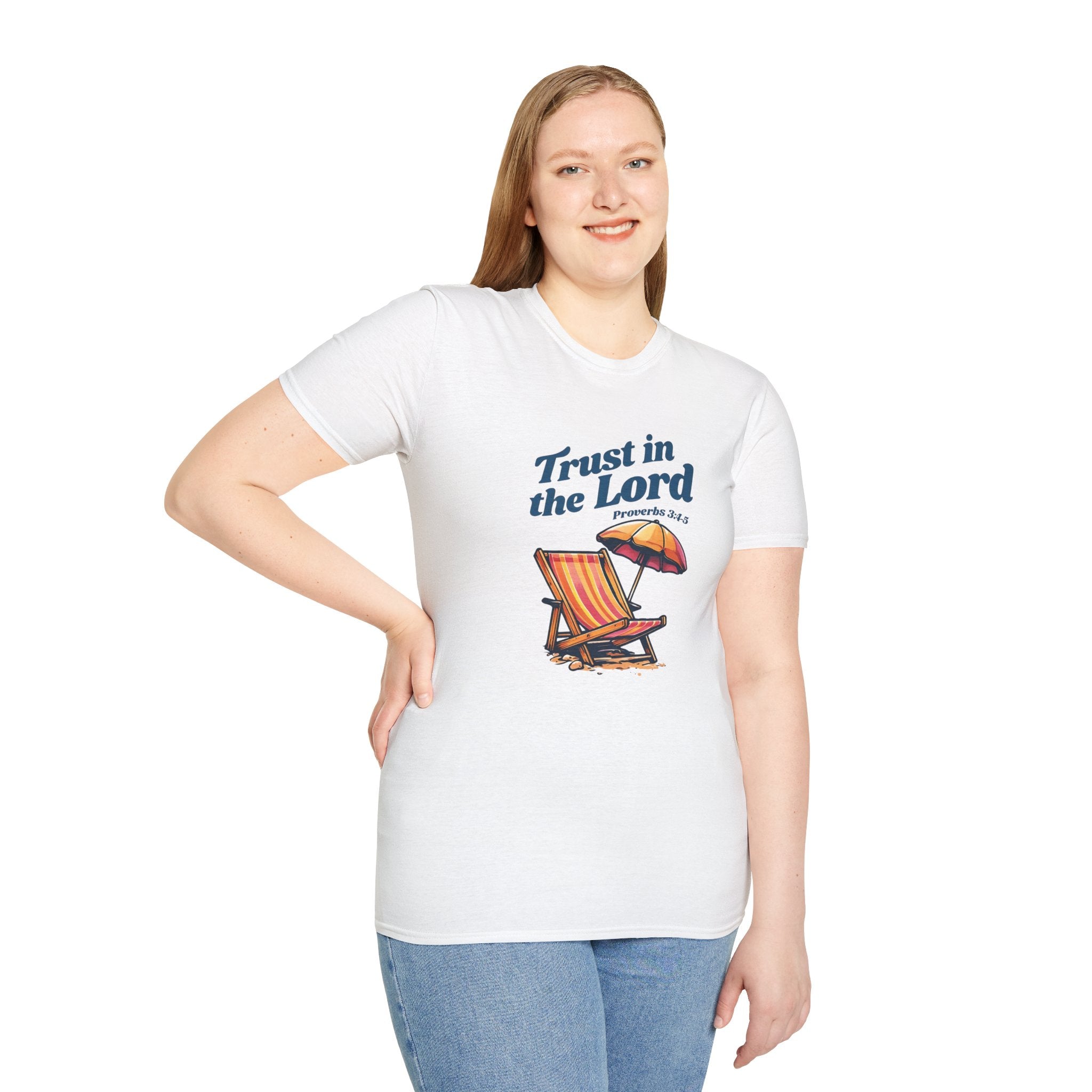 Trust in the Lord Gildan Christian T-Shirt | Beach Graphic Tee | Jesus Shirt | Faith Apparel