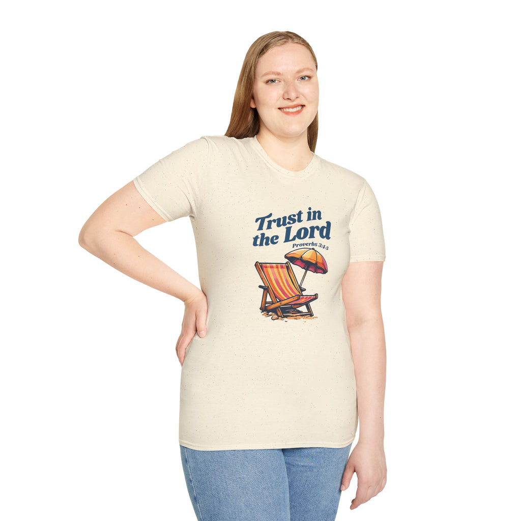 Trust in the Lord Gildan Christian T-Shirt | Beach Graphic Tee | Jesus Shirt | Faith Apparel