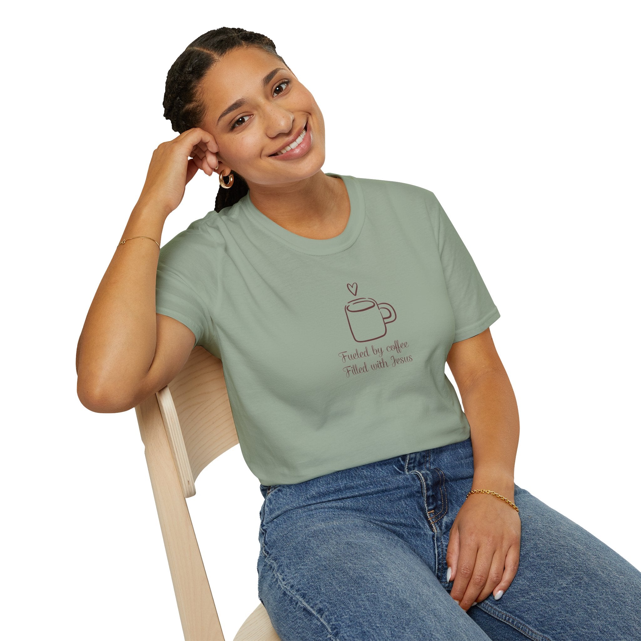 Christian Coffee and Jesus Gildan Unisex Tshirt | Faith Based Graphic Tee | Christian Gift
