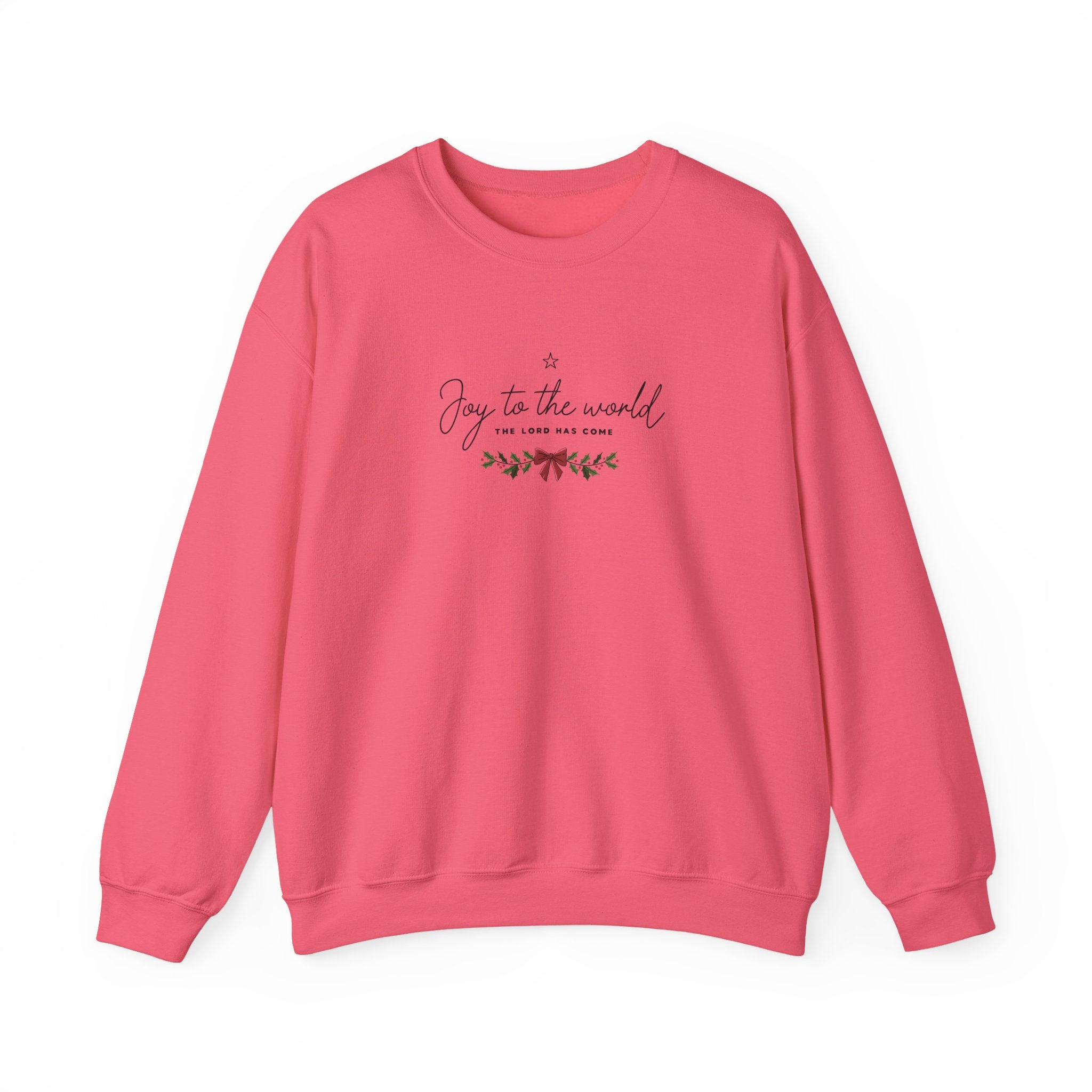 Joy to the World Gildan Unisex Sweatshirt | Faith Crewneck Pullover | Holiday Cozy Winter Gift Top