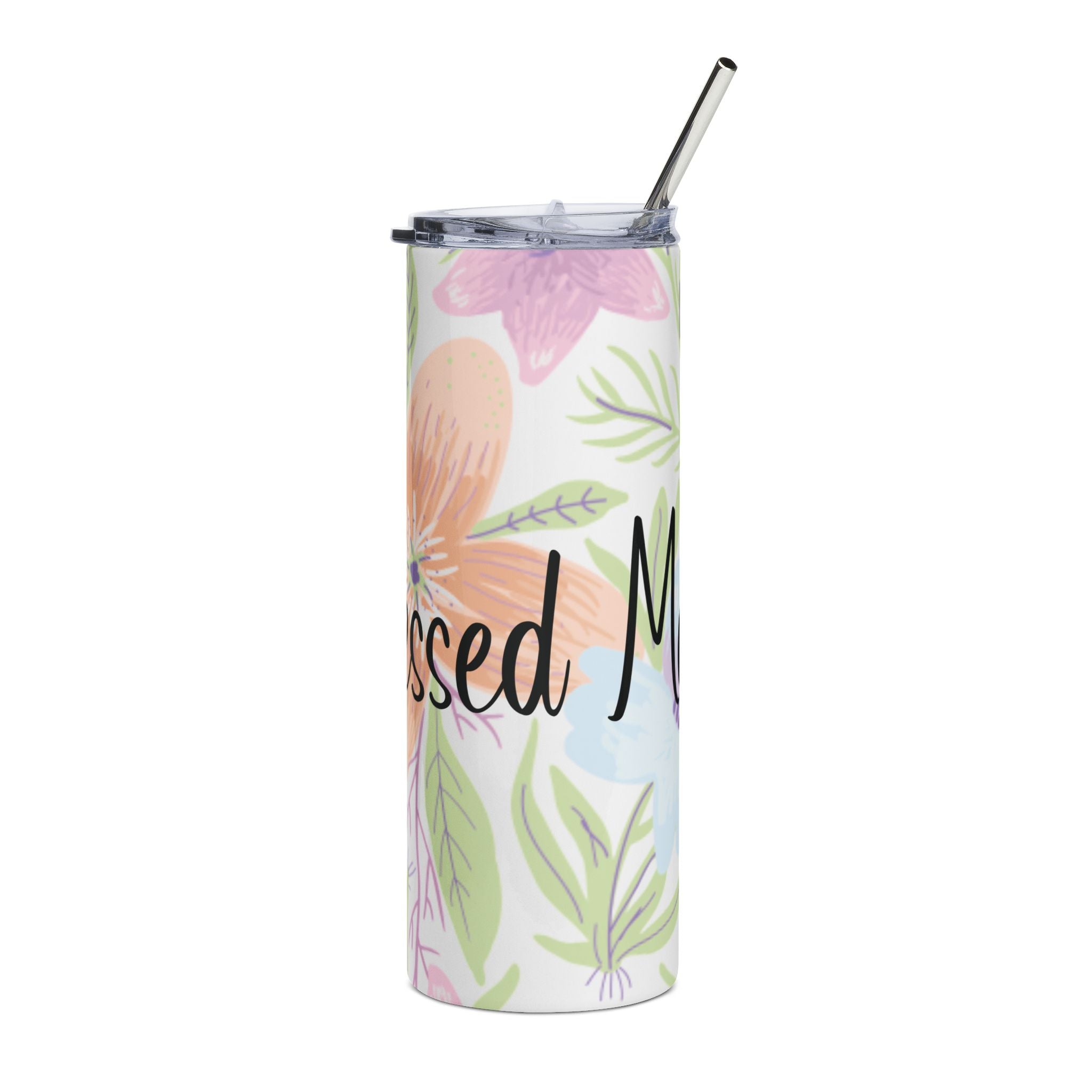 Blessed Mama 20oz Tumbler | Christian Mom Gift | Stainless Steel Travel Cup | Mother’s Day Gift for Mom