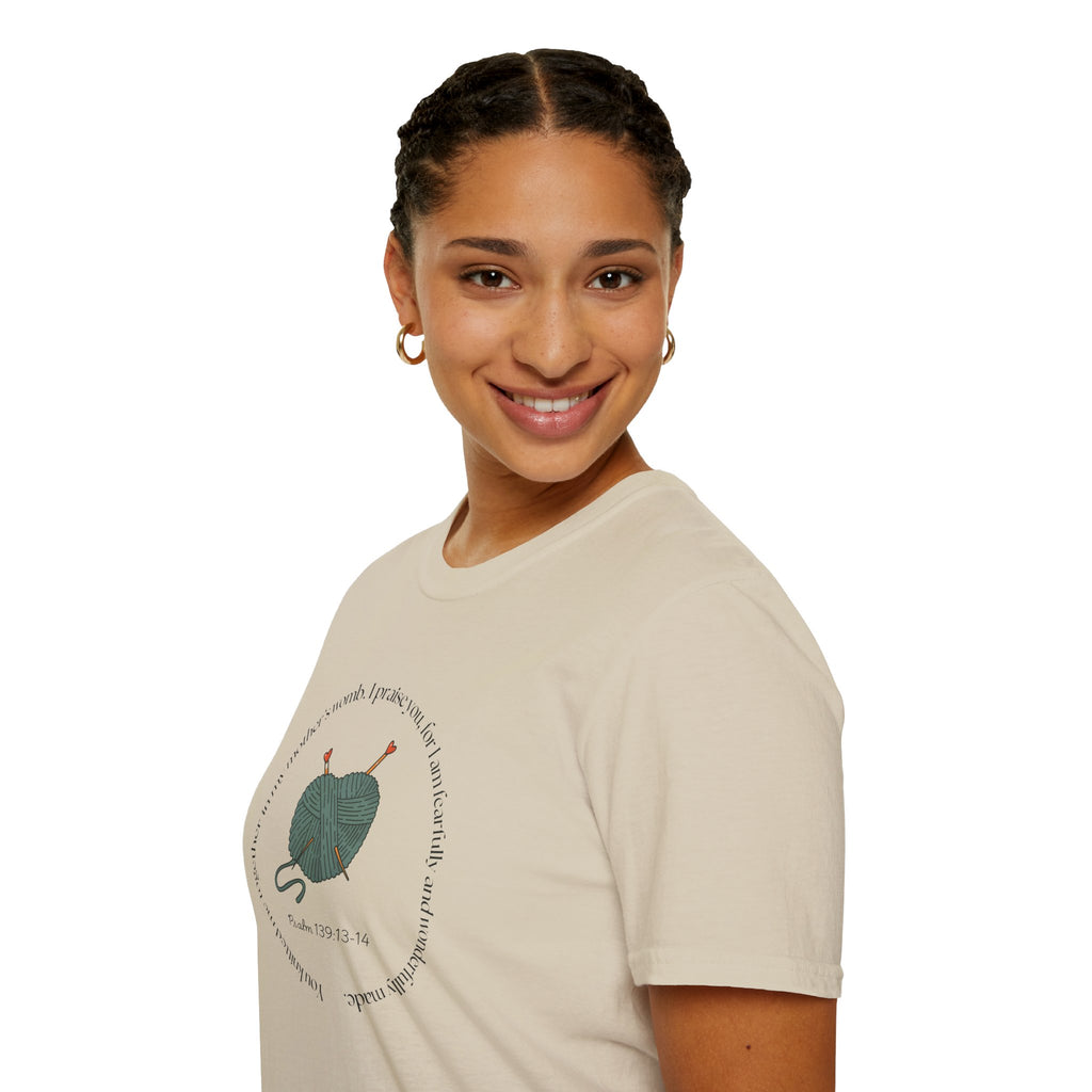 Psalm 139:13-14 Gildan Unisex Christian T-Shirt | Fearfully Wonderfully Made Tee | Christian Gift