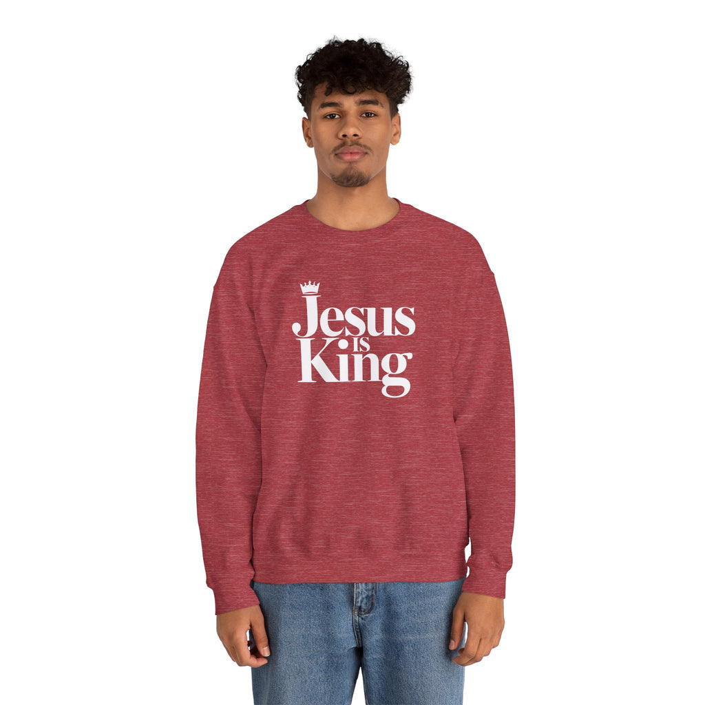 Jesus Is King Sweatshirt — Christian Faith Crewneck