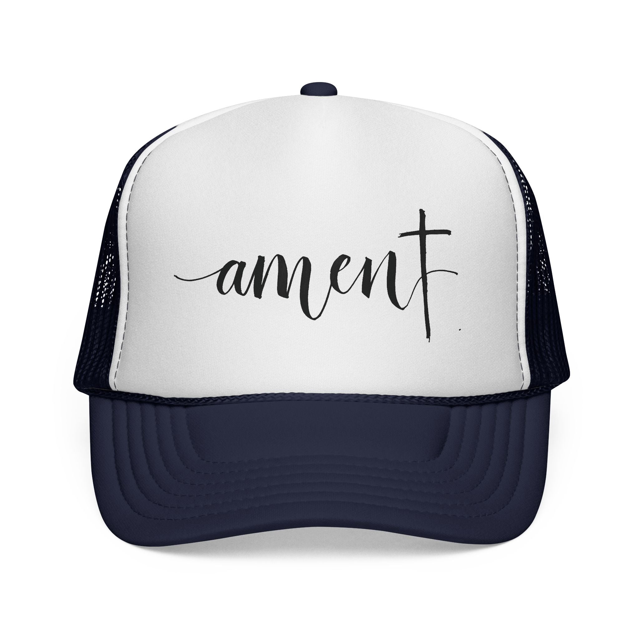 Amen Christian Trucker Hat | Faith Snapback Cap | Adjustable Mesh Hat Gift