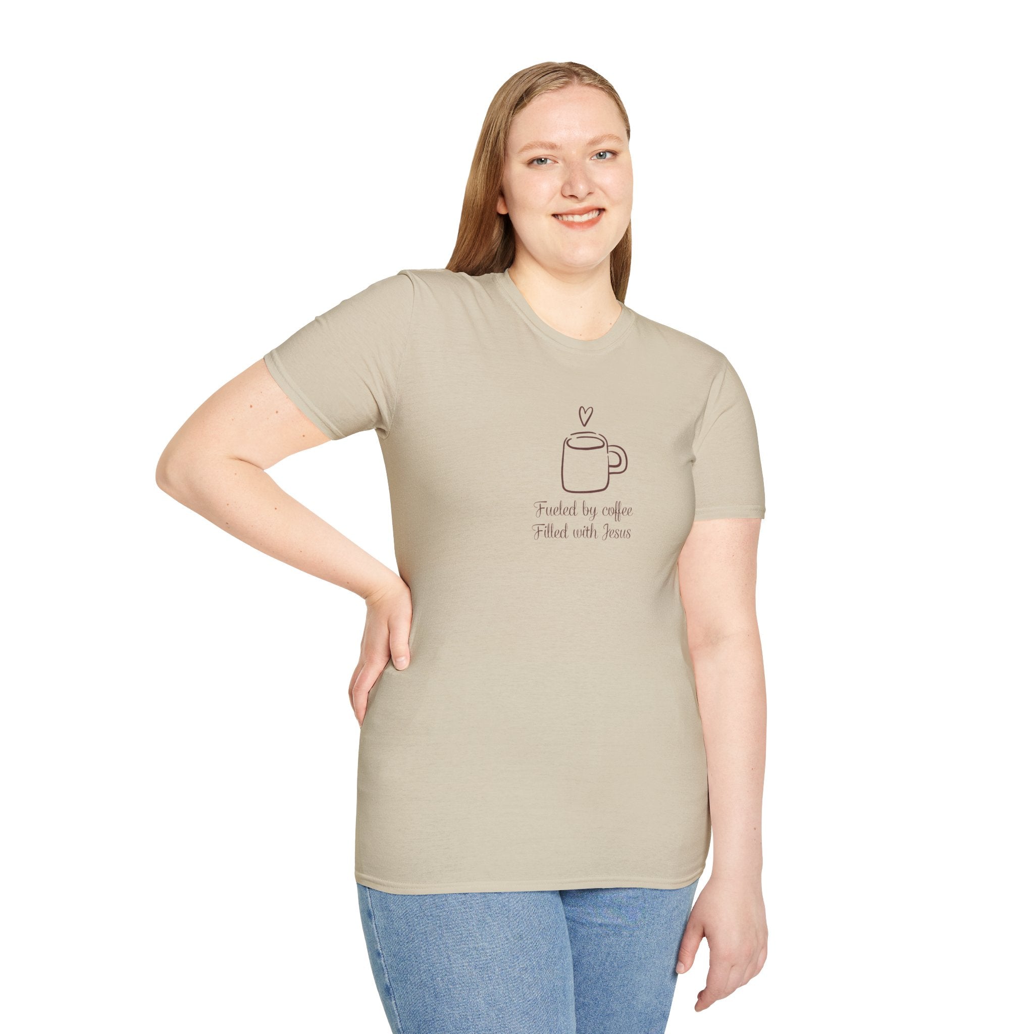 Christian Coffee and Jesus Gildan Unisex Tshirt | Faith Based Graphic Tee | Christian Gift