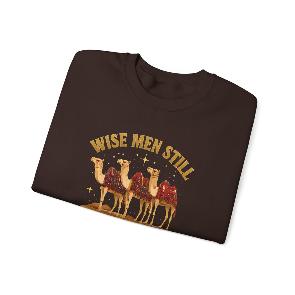 Wise Men Still Seek Him Gildan Unisex Crewneck Sweatshirt | Gift for Men | Religious Holiday Apparel