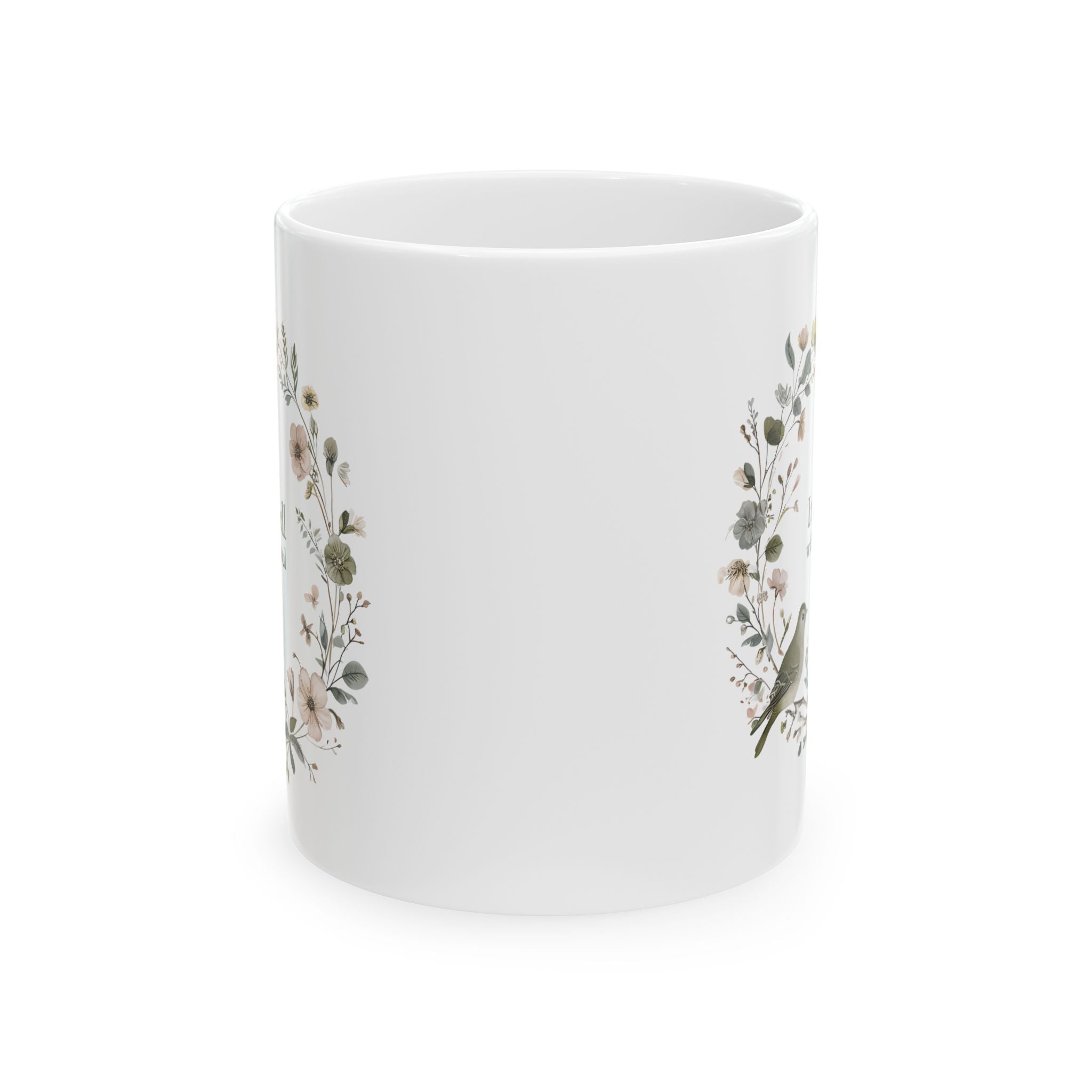 It Is Well With My Soul Christian Coffee Mug | Floral | Christian Gift for her