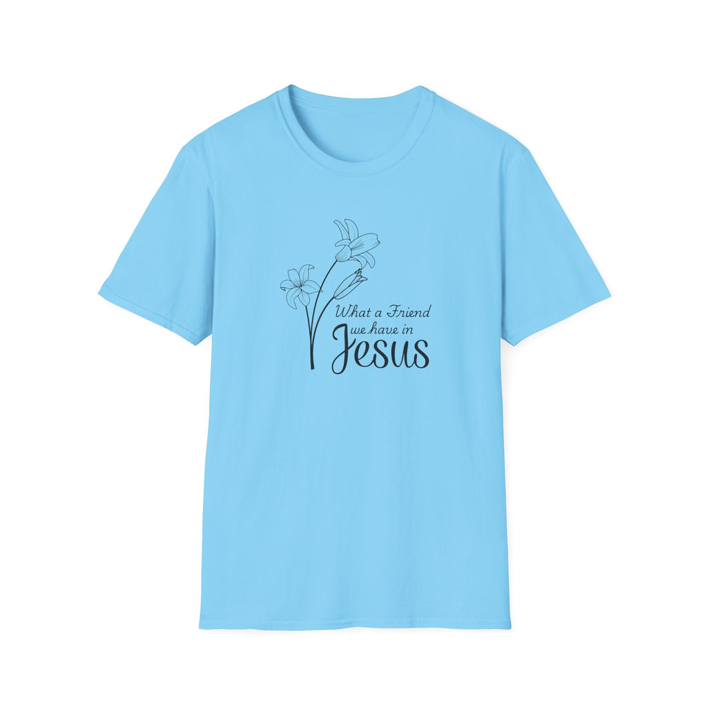What a Friend We Have in Jesus Gildan Christian T-Shirt |  Faith Graphic Tee | Christian Gifts