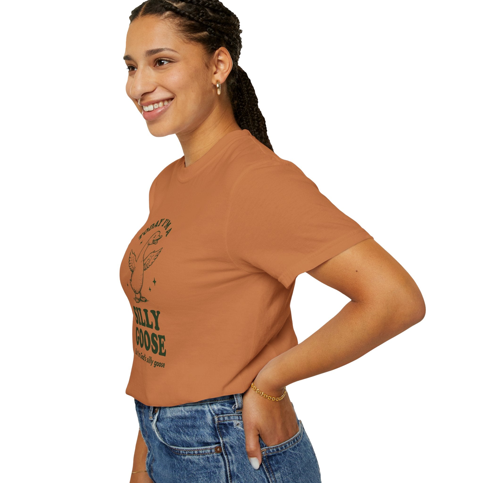 God’s Silly Goose without the tie | Unisex Garment Dyed Comfort Colors | Christian Graphic T-shirt | S-4XL
