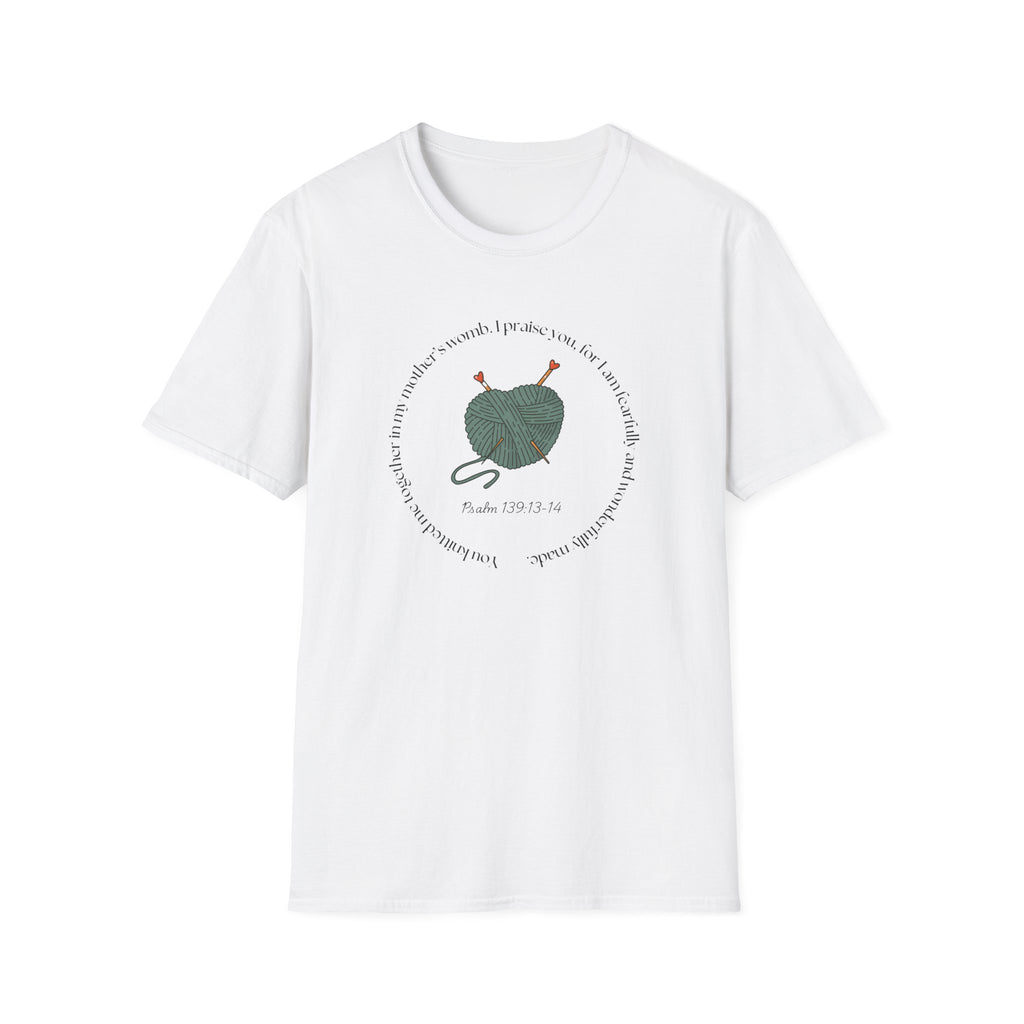 Psalm 139:13-14 Gildan Unisex Christian T-Shirt | Fearfully Wonderfully Made Tee | Christian Gift