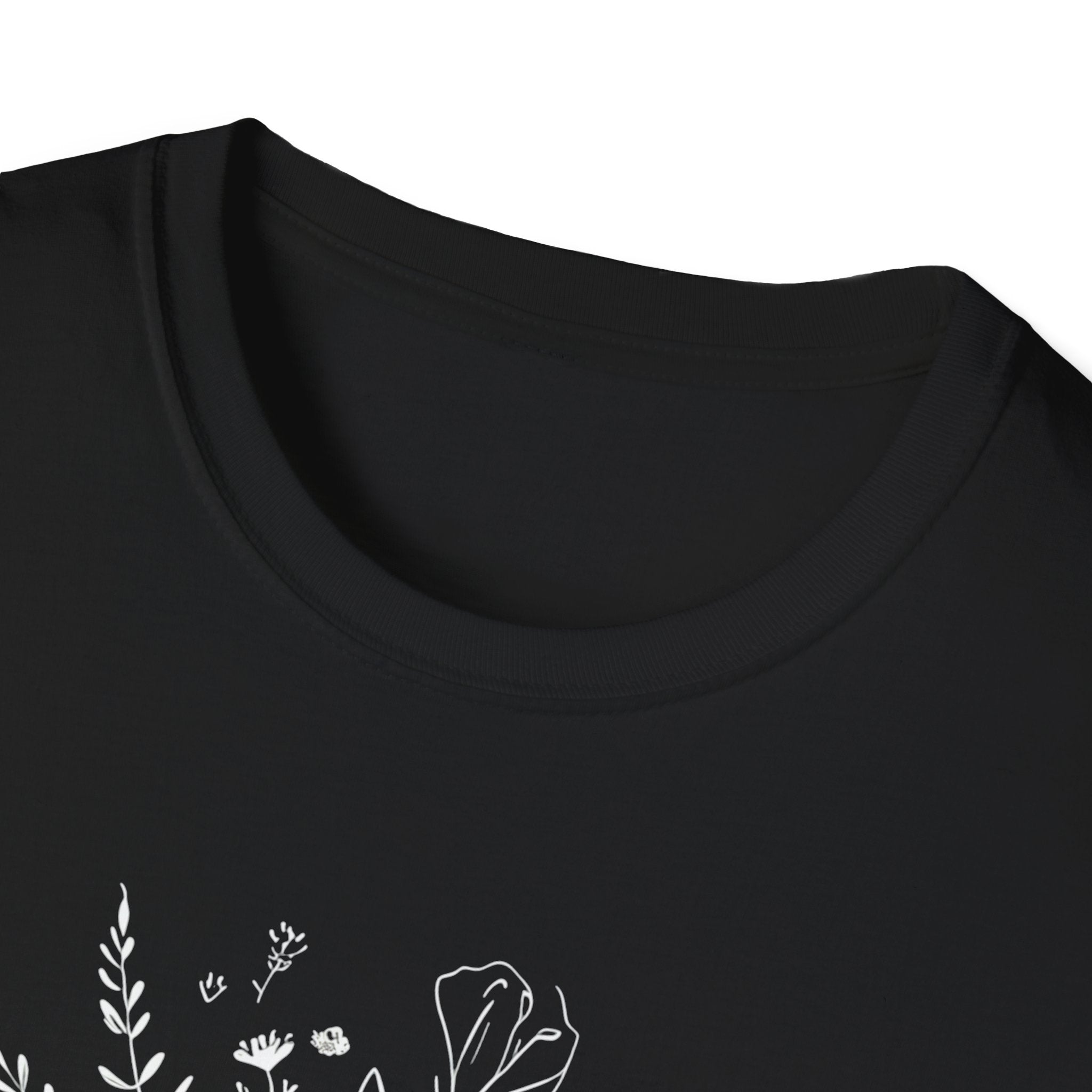 Created with Purpose Carried By Grace Christian Floral Gildan T-Shirt Women’s Faith Shirt Minimalist Design Soft Cotton Tee