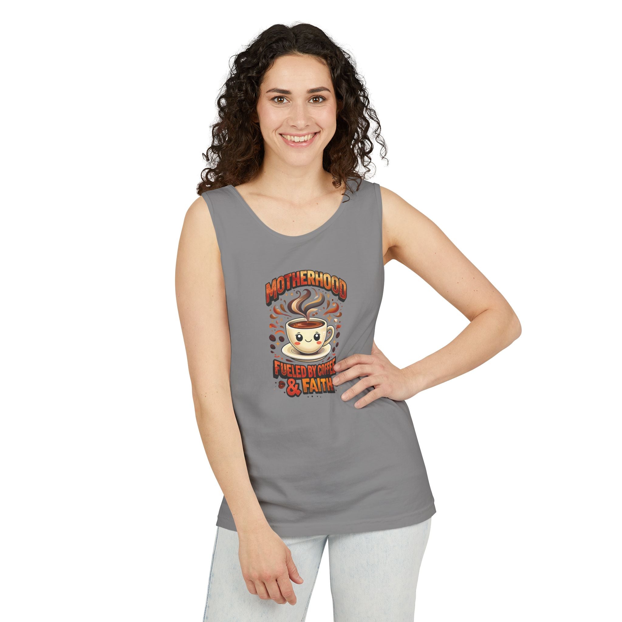 Motherhood Comfort Colors Tank Top | Relaxed Garment-Dyed Cotton Tee | Women’s Gift