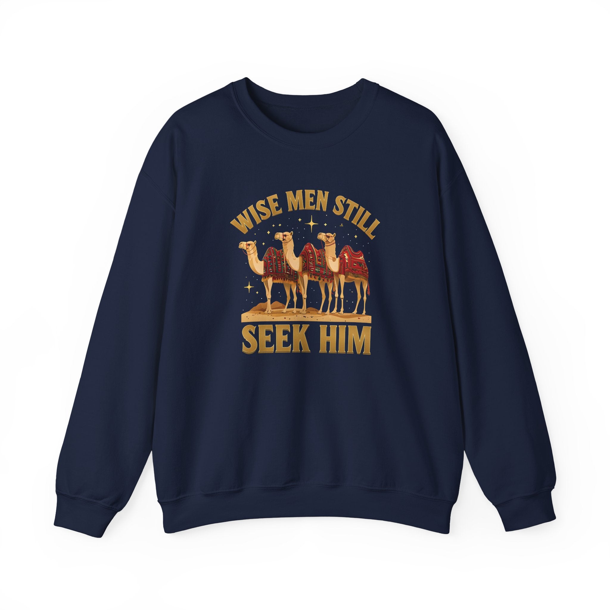 Wise Men Still Seek Him Gildan Unisex Crewneck Sweatshirt | Gift for Men | Religious Holiday Apparel