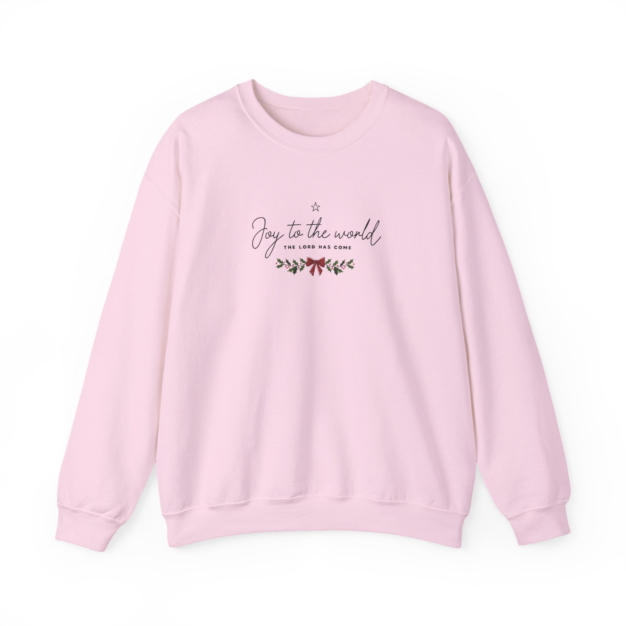 Joy to the World Gildan Unisex Sweatshirt | Faith Crewneck Pullover | Holiday Cozy Winter Gift Top
