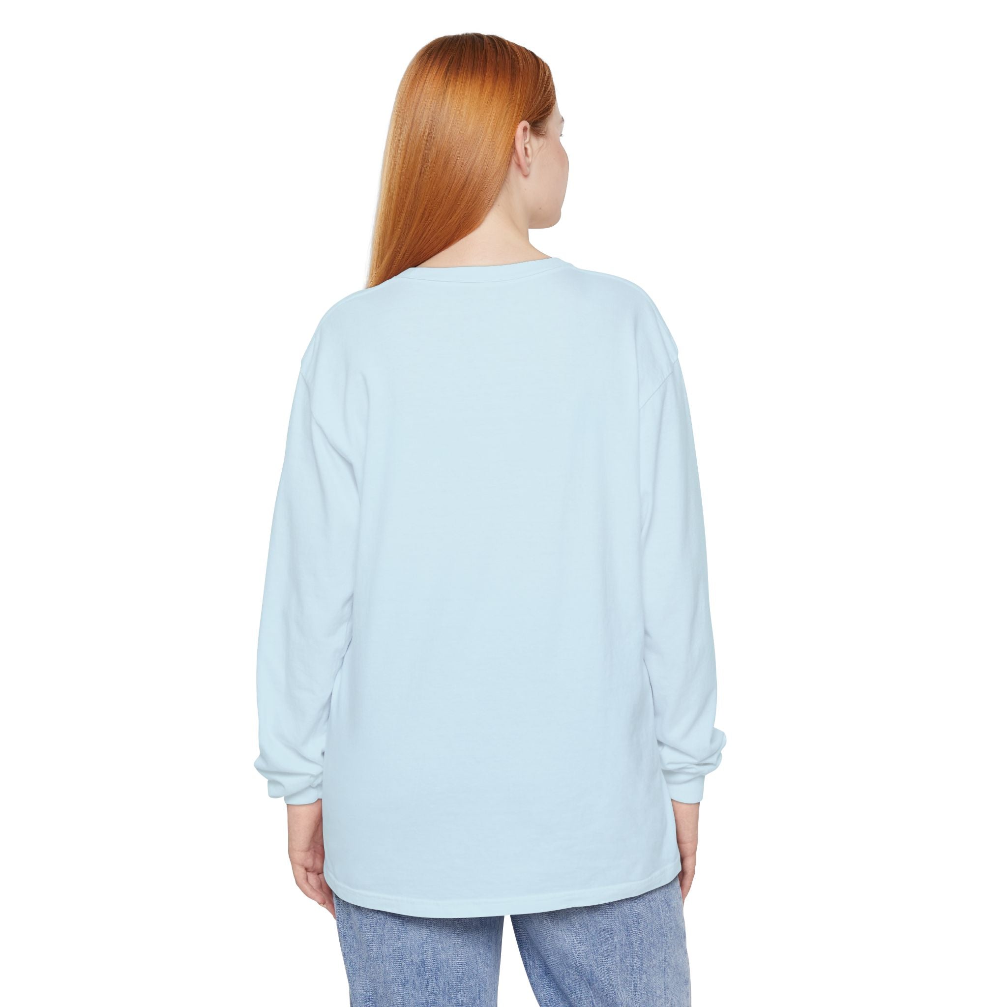 Walk by Faith, Not By Sight Comfort Colors Unisex Long Sleeve Shirt | Faith Mountain Graphic Tee | Garment Dyed Cotton