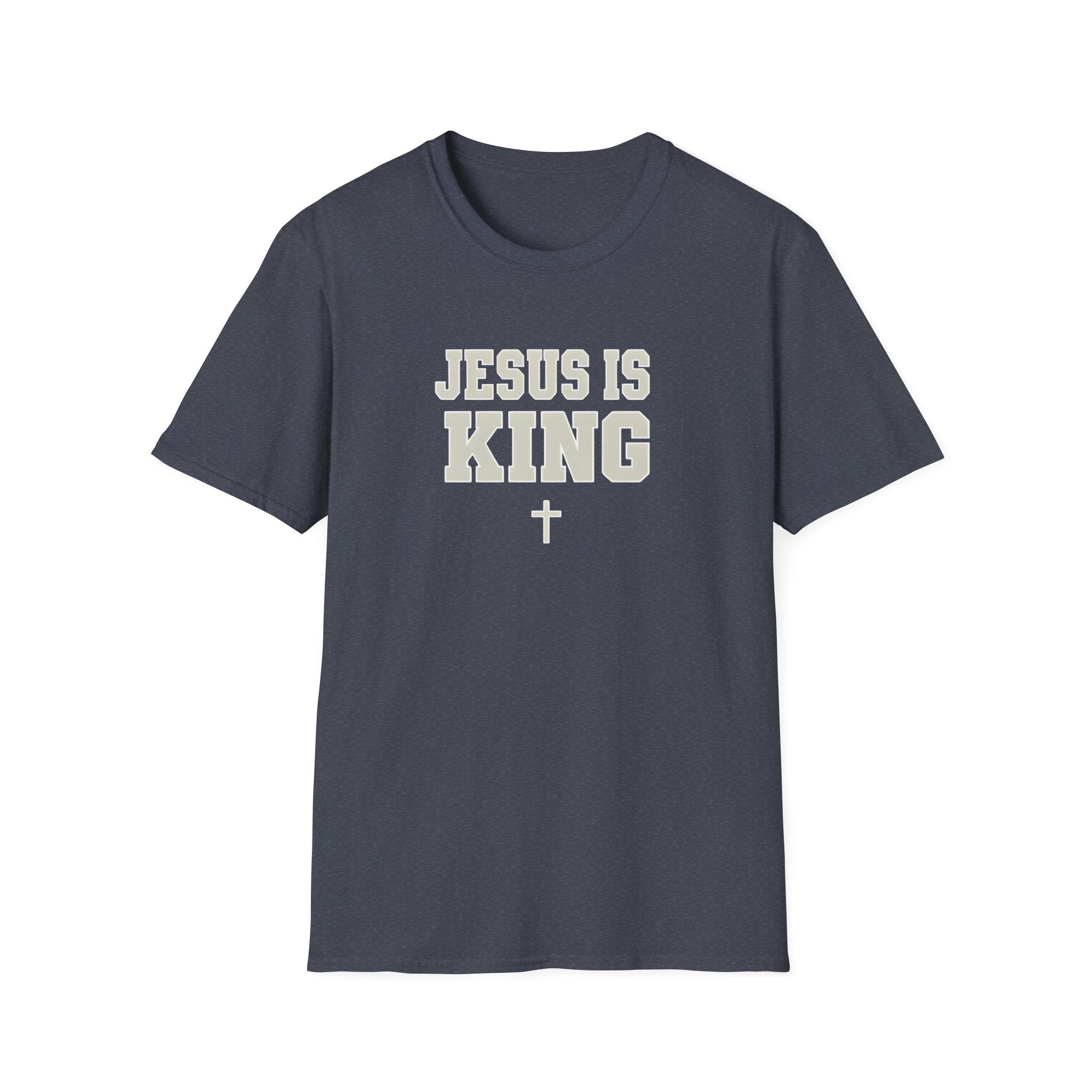 Jesus is King Unisex Gildan Softstyle T-Shirt | Christian Faith Apparel | Christian Gifts