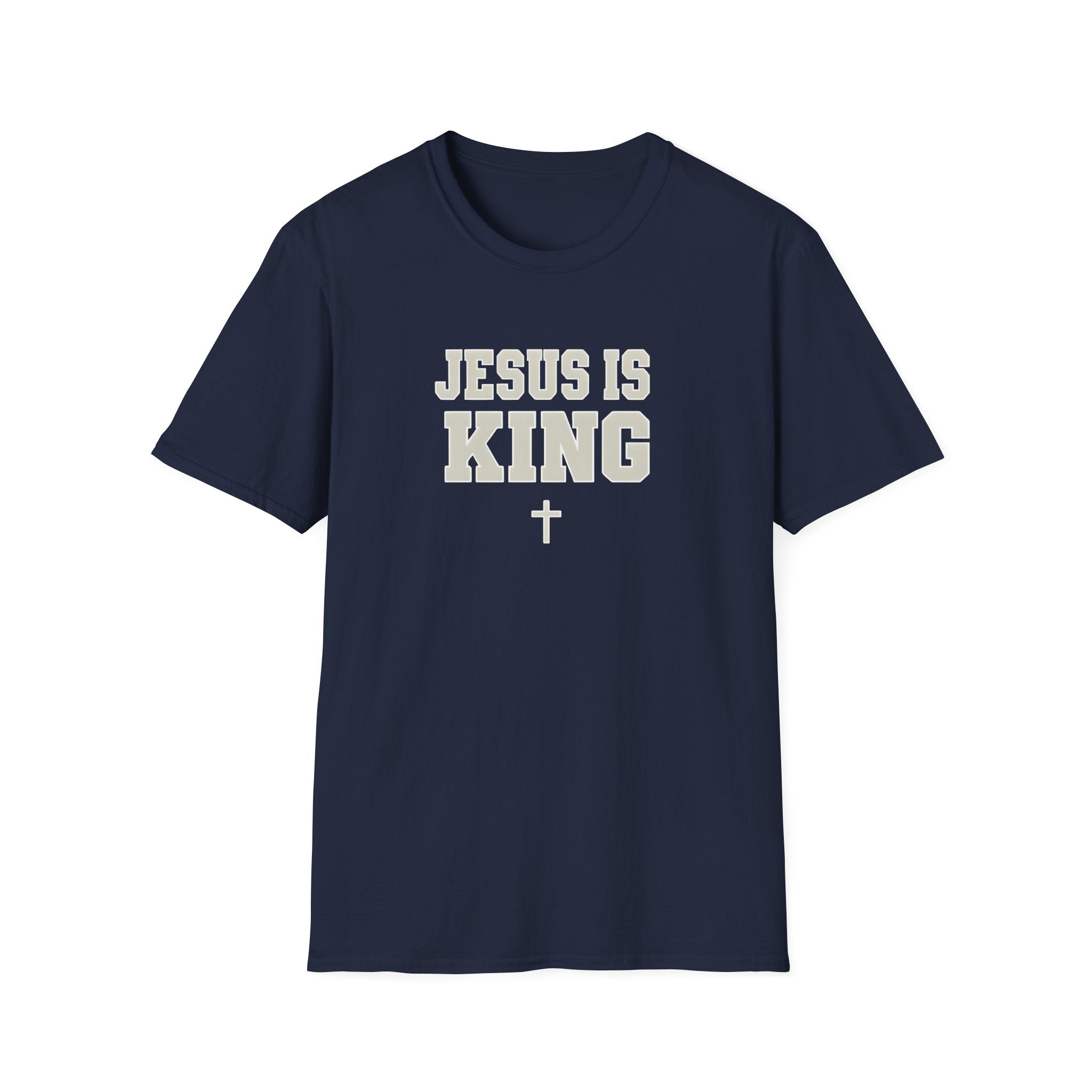 Jesus is King Unisex Gildan Softstyle T-Shirt | Christian Faith Apparel | Christian Gifts