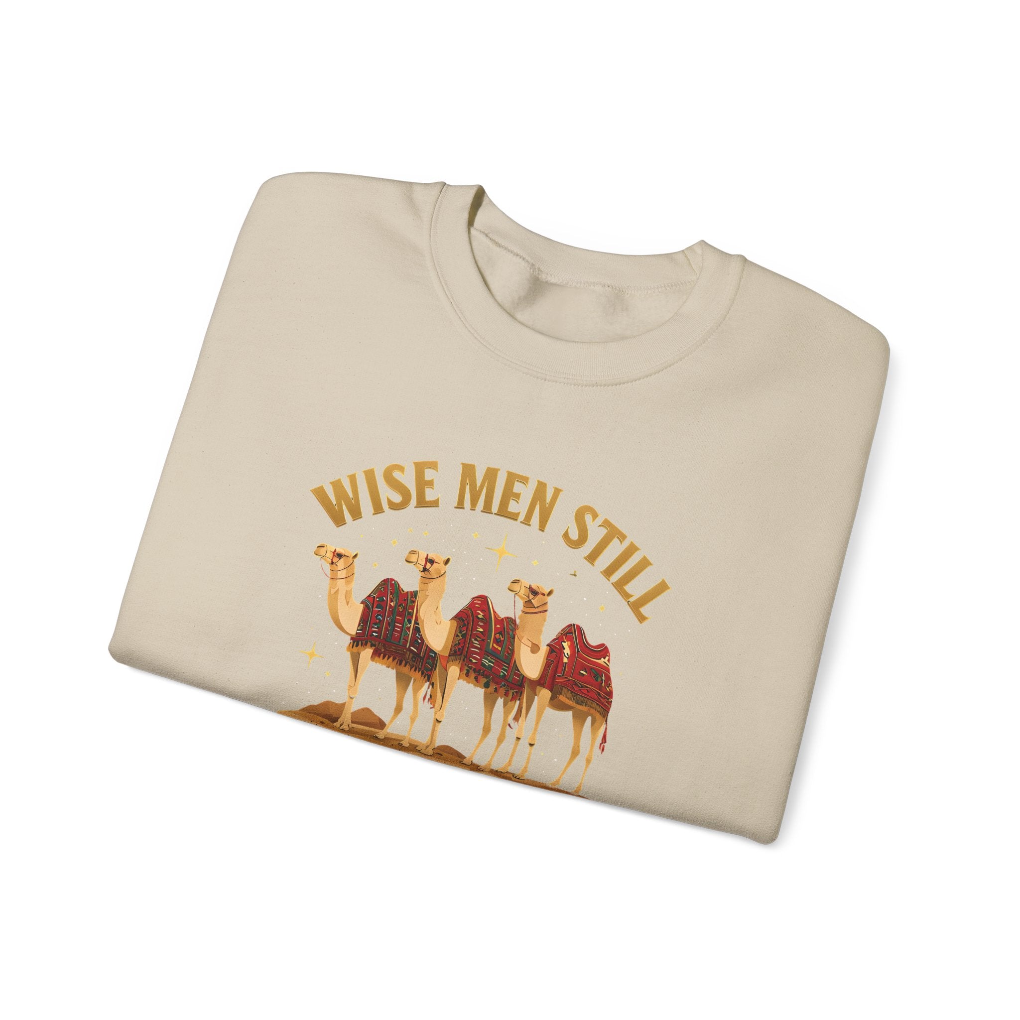 Wise Men Still Seek Him Gildan Unisex Crewneck Sweatshirt | Gift for Men | Religious Holiday Apparel