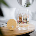 Jesus Loves Me a Latte Glass Cup | Christian Iced Coffee Cup with Lid & Straw | 16oz Faith Gift