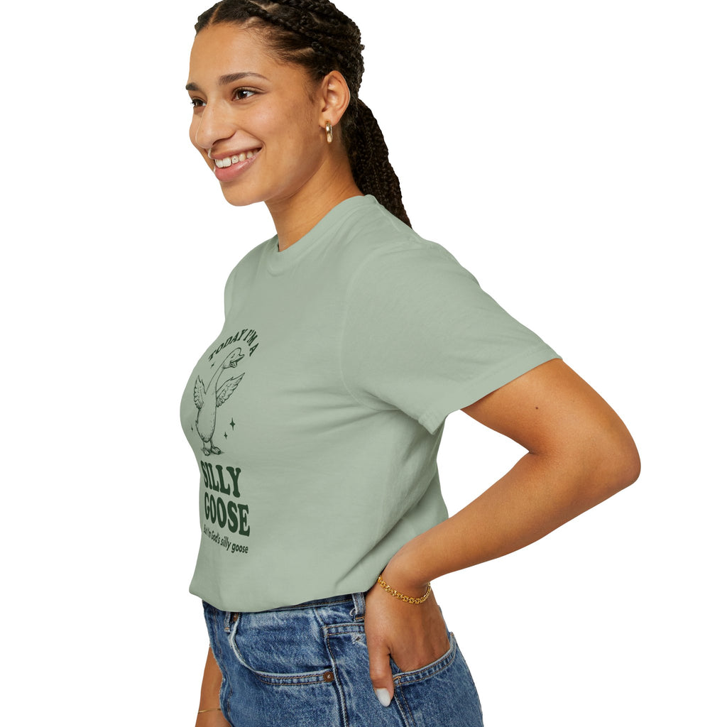 God’s Silly Goose without the tie | Unisex Garment Dyed Comfort Colors | Christian Graphic T-shirt | S-4XL