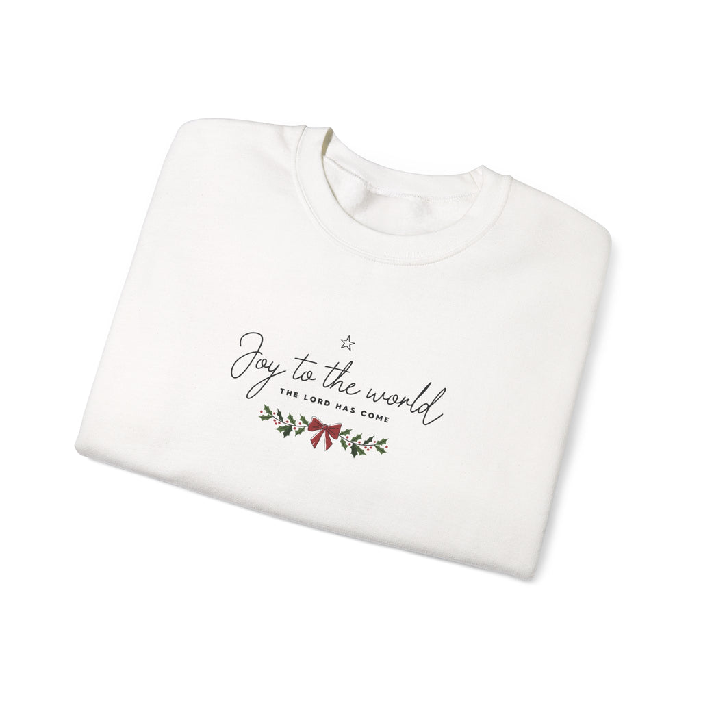 Joy to the World Gildan Unisex Sweatshirt | Faith Crewneck Pullover | Holiday Cozy Winter Gift Top