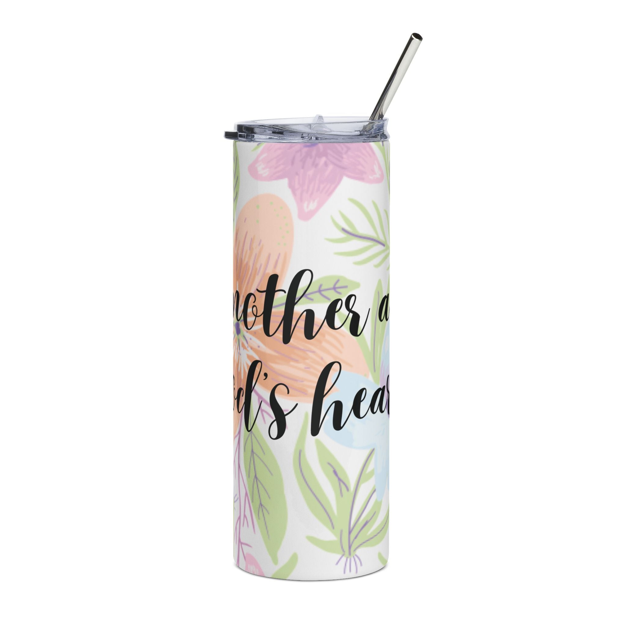 A Mother After God’s Heart 20 oz Tumbler | Christian Mom Gift | Floral Stainless Steel Travel Cup