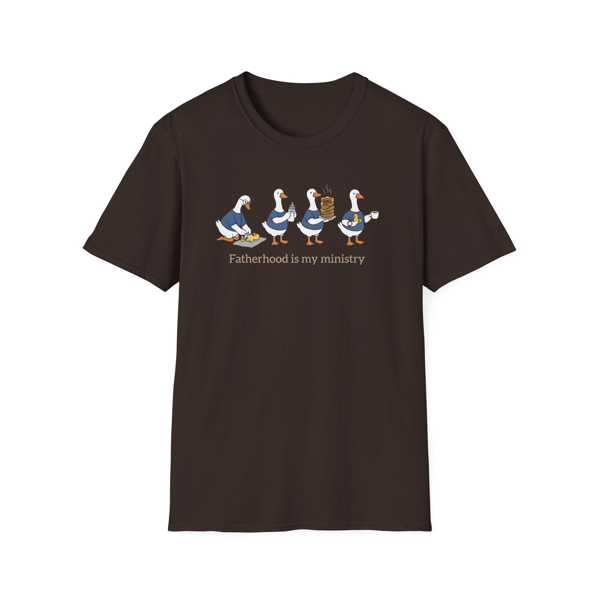 Fatherhood Is My Ministry Gildan T-Shirt | Christian Dad Gift | Faith-Based Tee