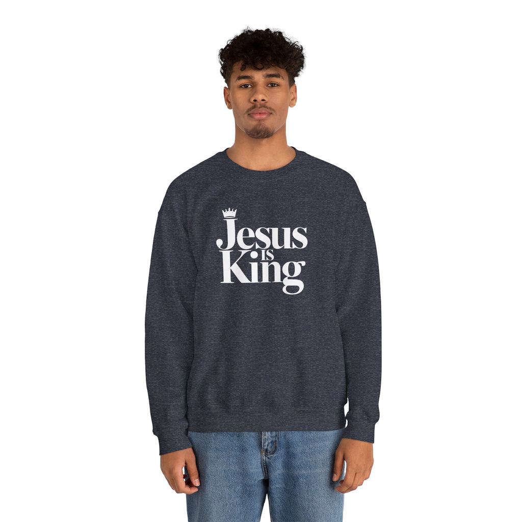 Jesus Is King Sweatshirt — Christian Faith Crewneck