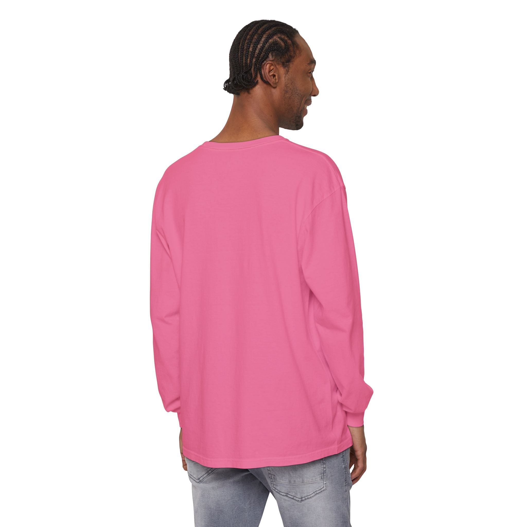 Walk by Faith, Not By Sight Comfort Colors Unisex Long Sleeve Shirt | Faith Mountain Graphic Tee | Garment Dyed Cotton