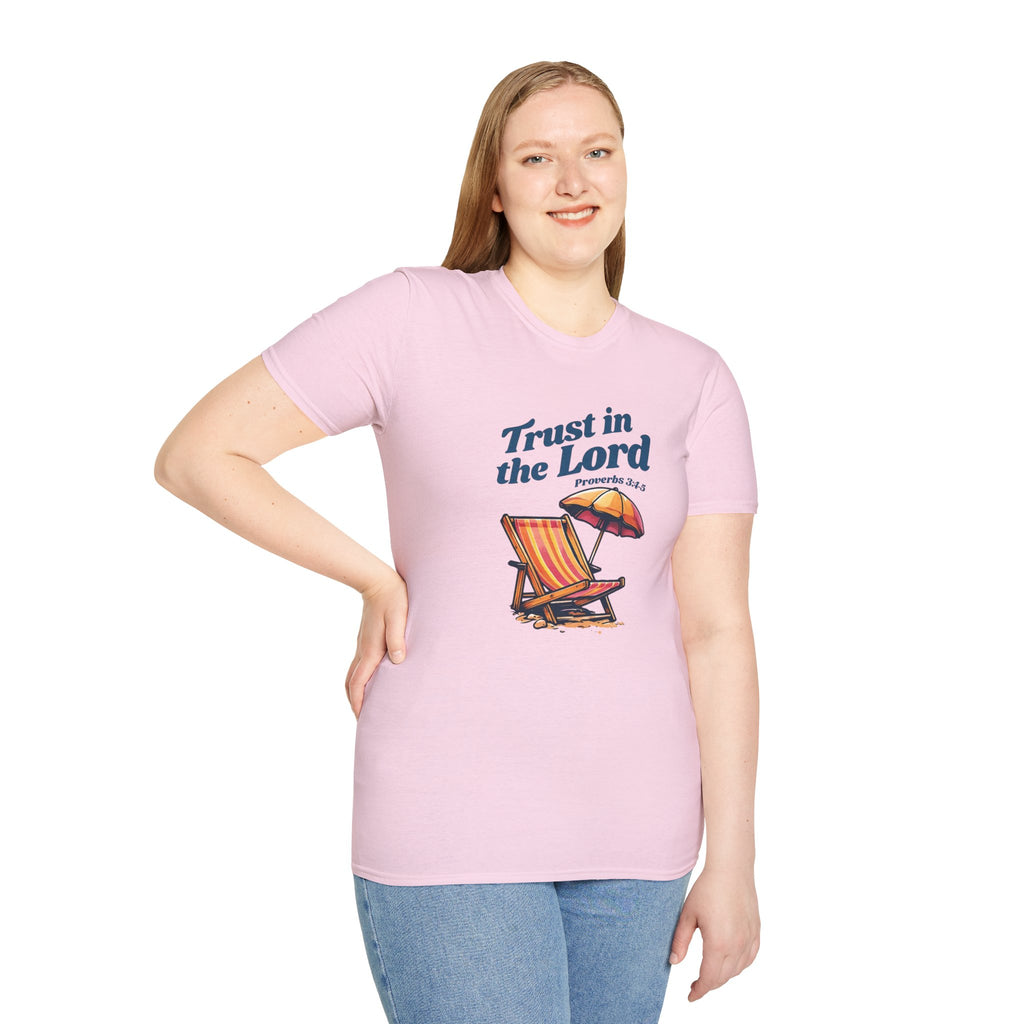 Trust in the Lord Gildan Christian T-Shirt | Beach Graphic Tee | Jesus Shirt | Faith Apparel