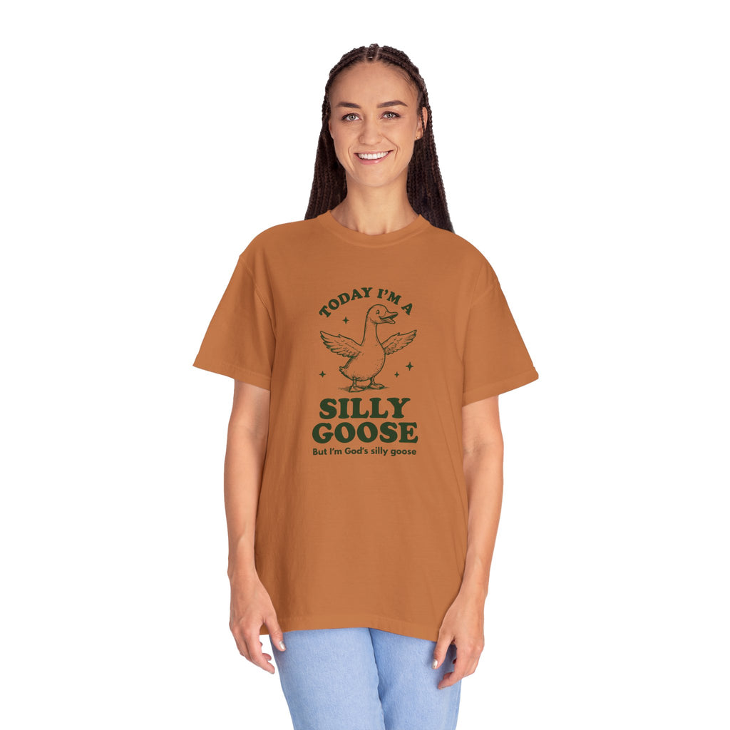 God’s Silly Goose without the tie | Unisex Garment Dyed Comfort Colors | Christian Graphic T-shirt | S-4XL