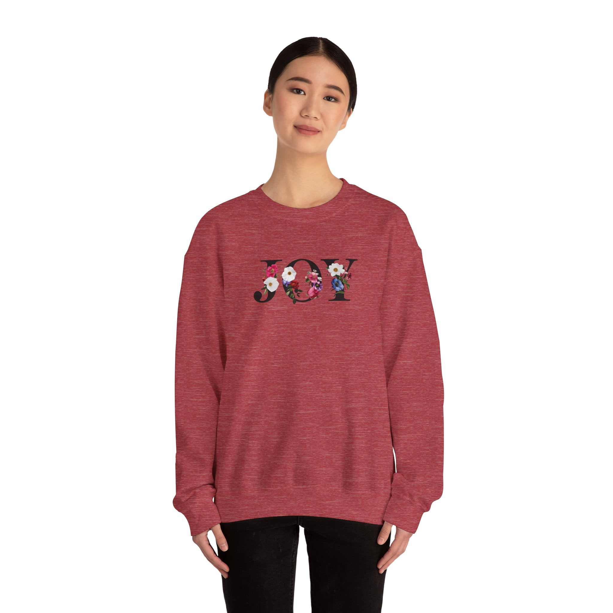 JOY Christian Gildan Unisex Crewneck Sweatshirt | Faith Top | Christian Gift