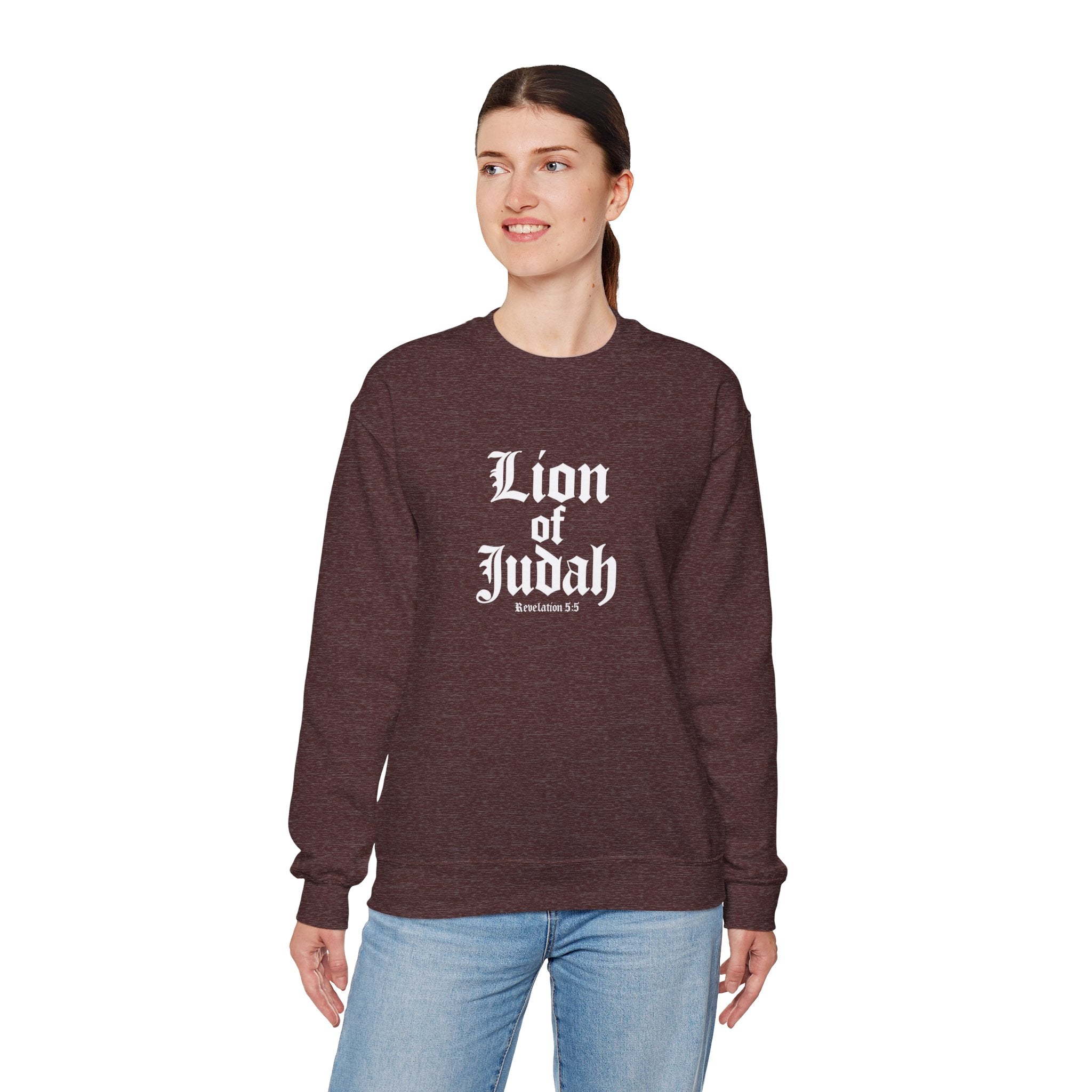 Lion of Judah Christian Gildan Unisex Sweatshirt | Crewneck Pullover | Christian Gift