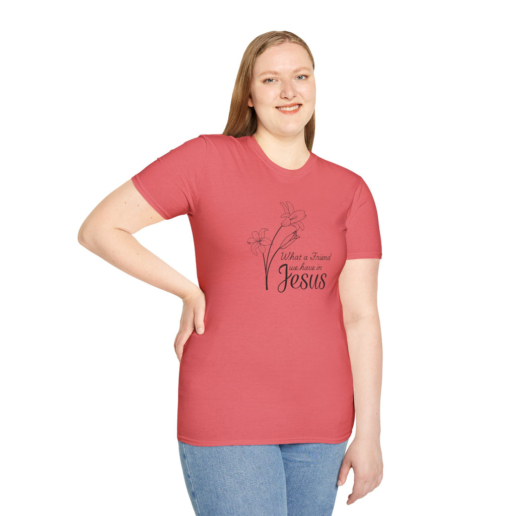 What a Friend We Have in Jesus Gildan Christian T-Shirt |  Faith Graphic Tee | Christian Gifts