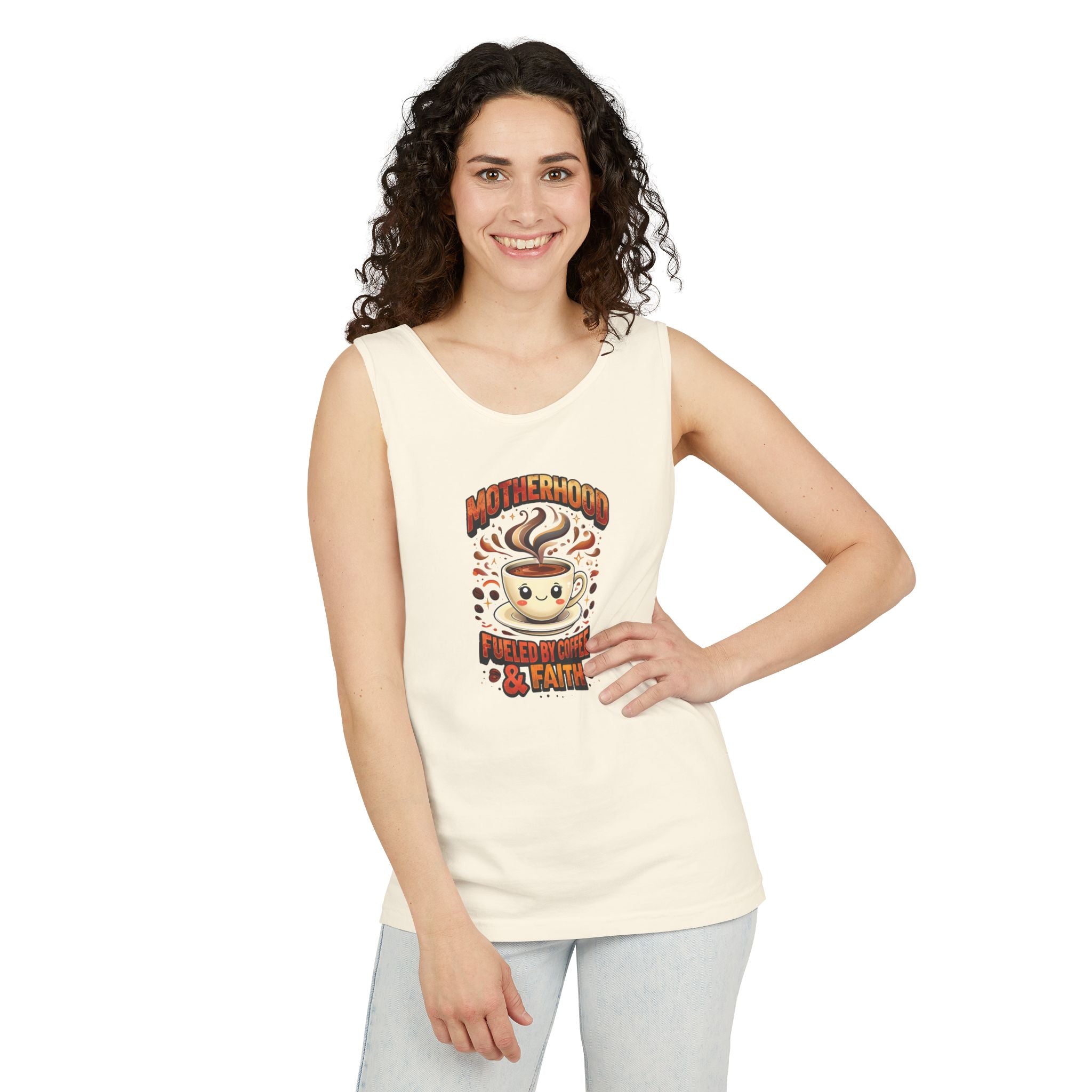 Motherhood Comfort Colors Tank Top | Relaxed Garment-Dyed Cotton Tee | Women’s Gift