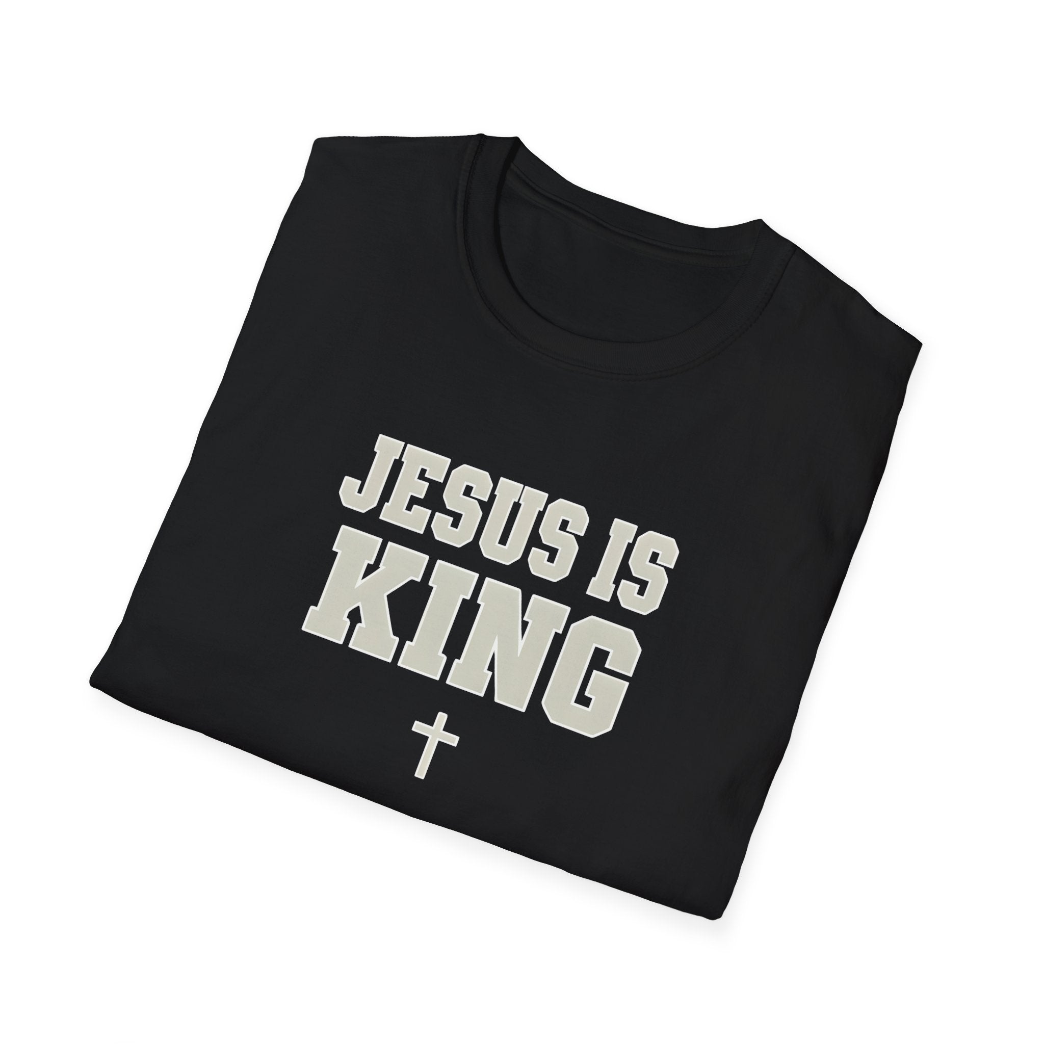 Jesus is King Unisex Gildan Softstyle T-Shirt | Christian Faith Apparel | Christian Gifts
