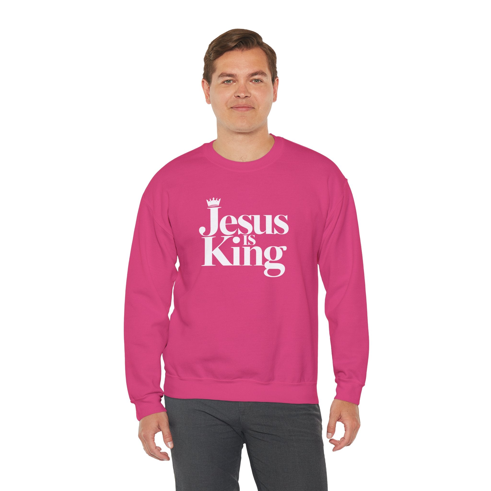 Jesus Is King Sweatshirt — Christian Faith Crewneck