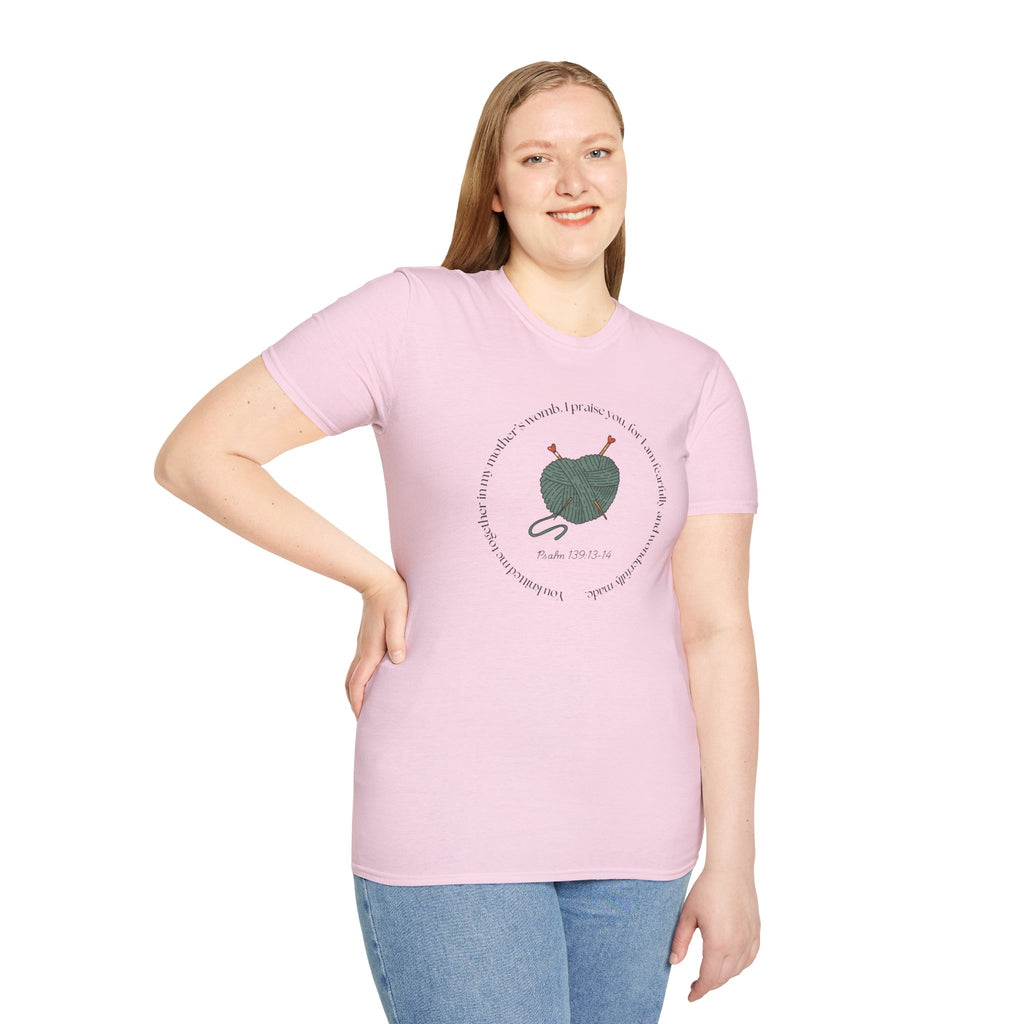 Psalm 139:13-14 Gildan Unisex Christian T-Shirt | Fearfully Wonderfully Made Tee | Christian Gift