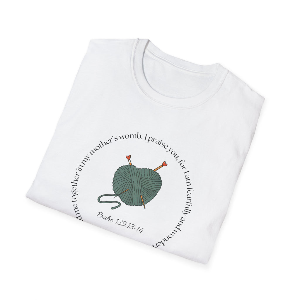 Psalm 139:13-14 Gildan Unisex Christian T-Shirt | Fearfully Wonderfully Made Tee | Christian Gift