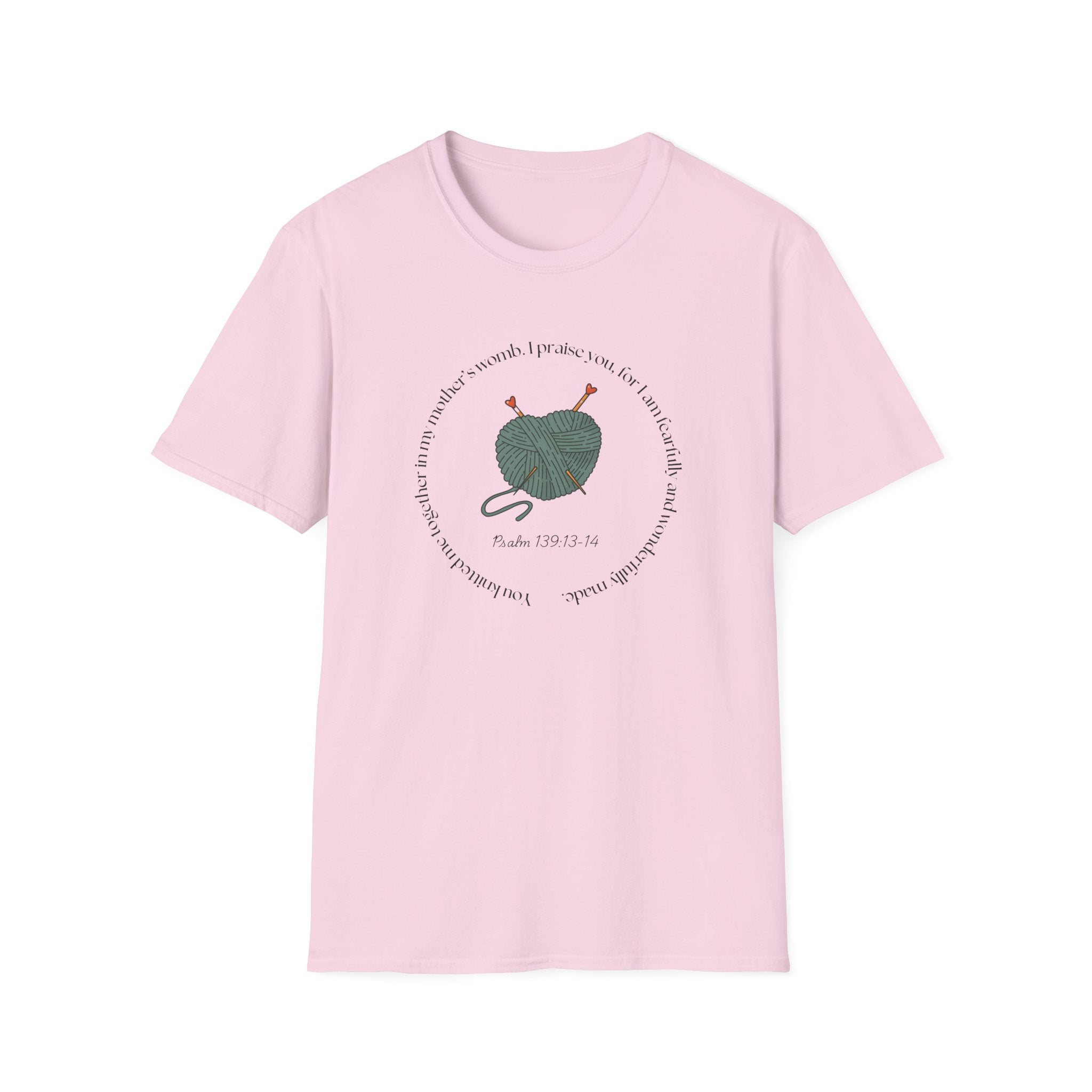 Psalm 139:13-14 Gildan Unisex Christian T-Shirt | Fearfully Wonderfully Made Tee | Christian Gift