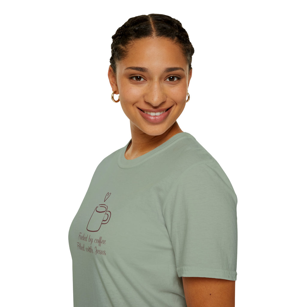 Christian Coffee and Jesus Gildan Unisex Tshirt | Faith Based Graphic Tee | Christian Gift