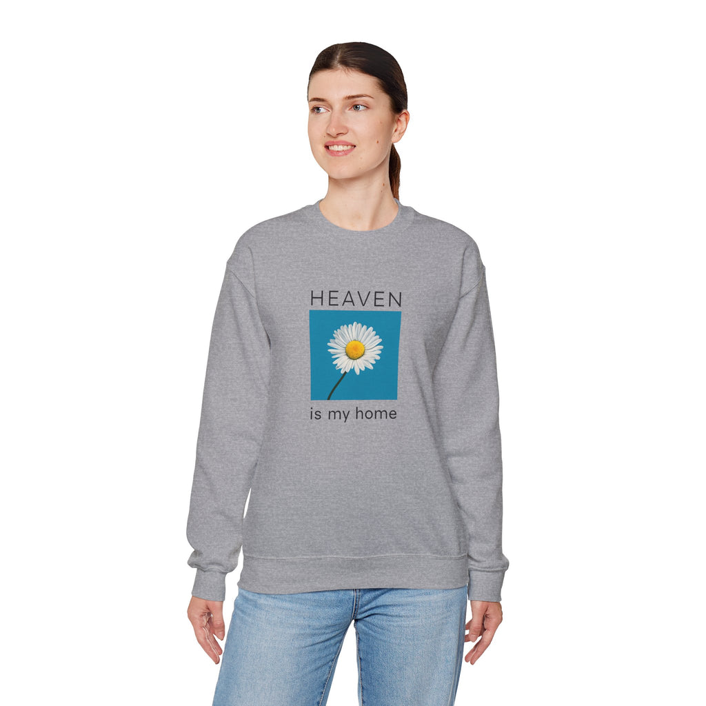 Heaven Is My Home Christian Gildan Sweatshirt | Faith-Based Unisex Crewneck Gift