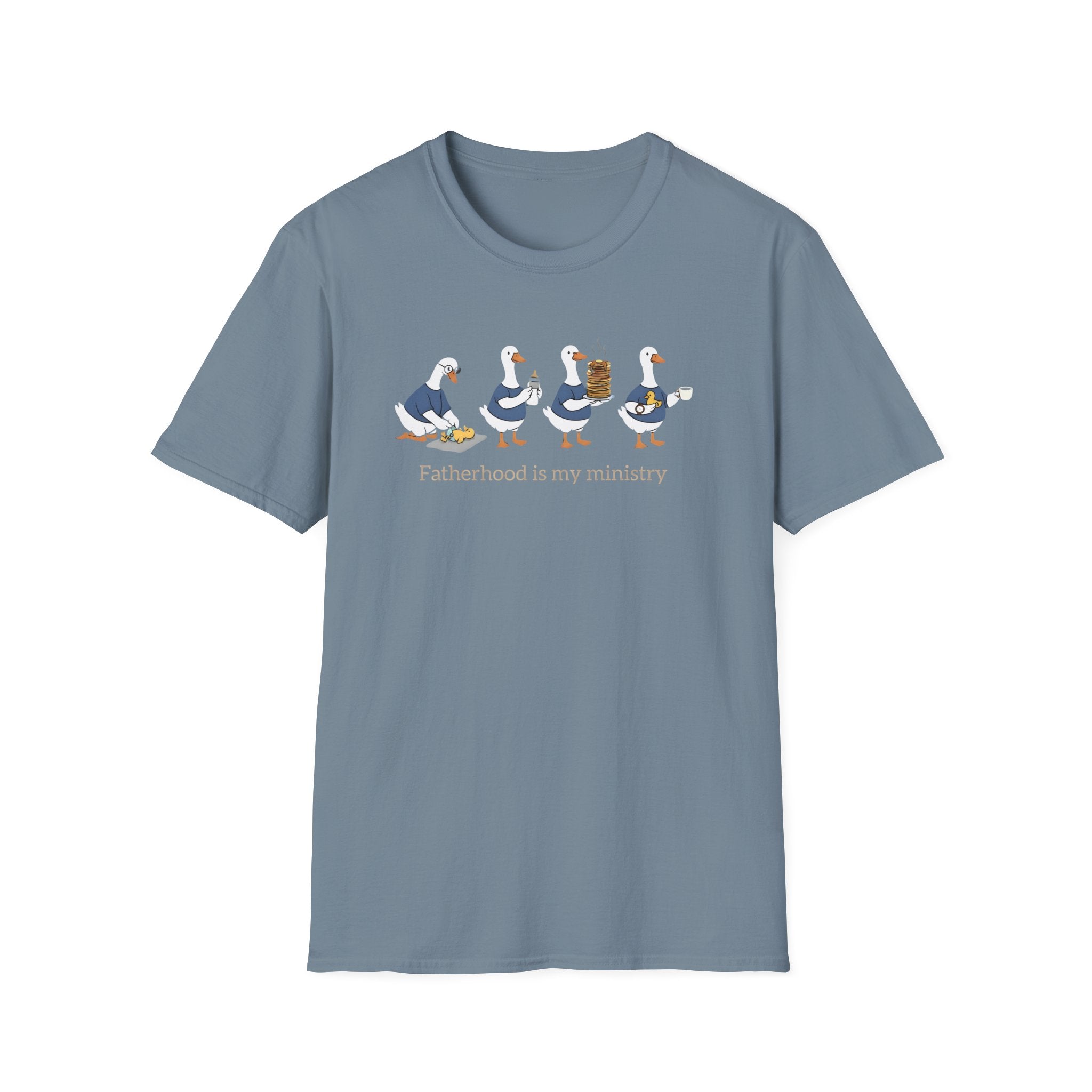 Fatherhood Is My Ministry Gildan T-Shirt | Christian Dad Gift | Faith-Based Tee