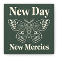 New Day New Mercies Christian Matte Canvas Wall Art | Faith Home Decor | Christian Housewarming Gift