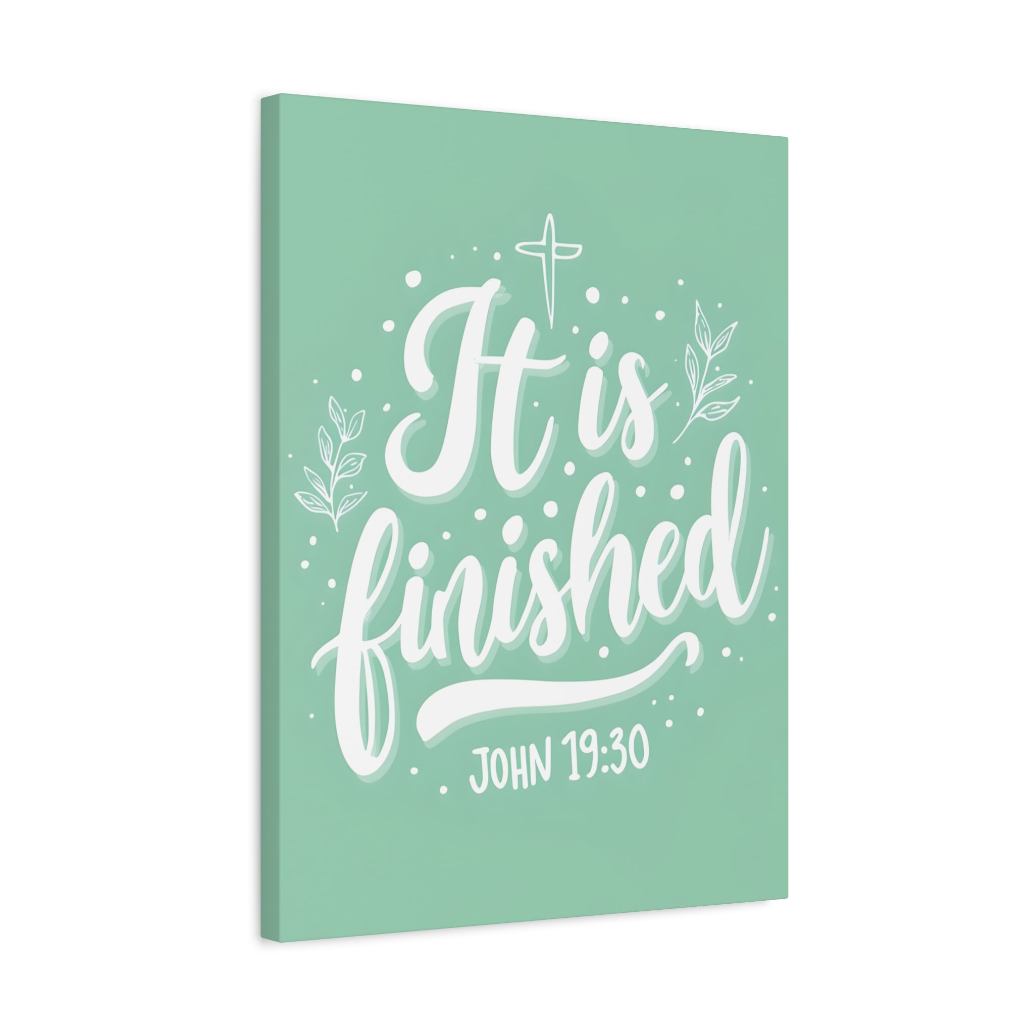 It Is Finished (John 19:30) Matte Canvas Wall Art | Christian Home Decor