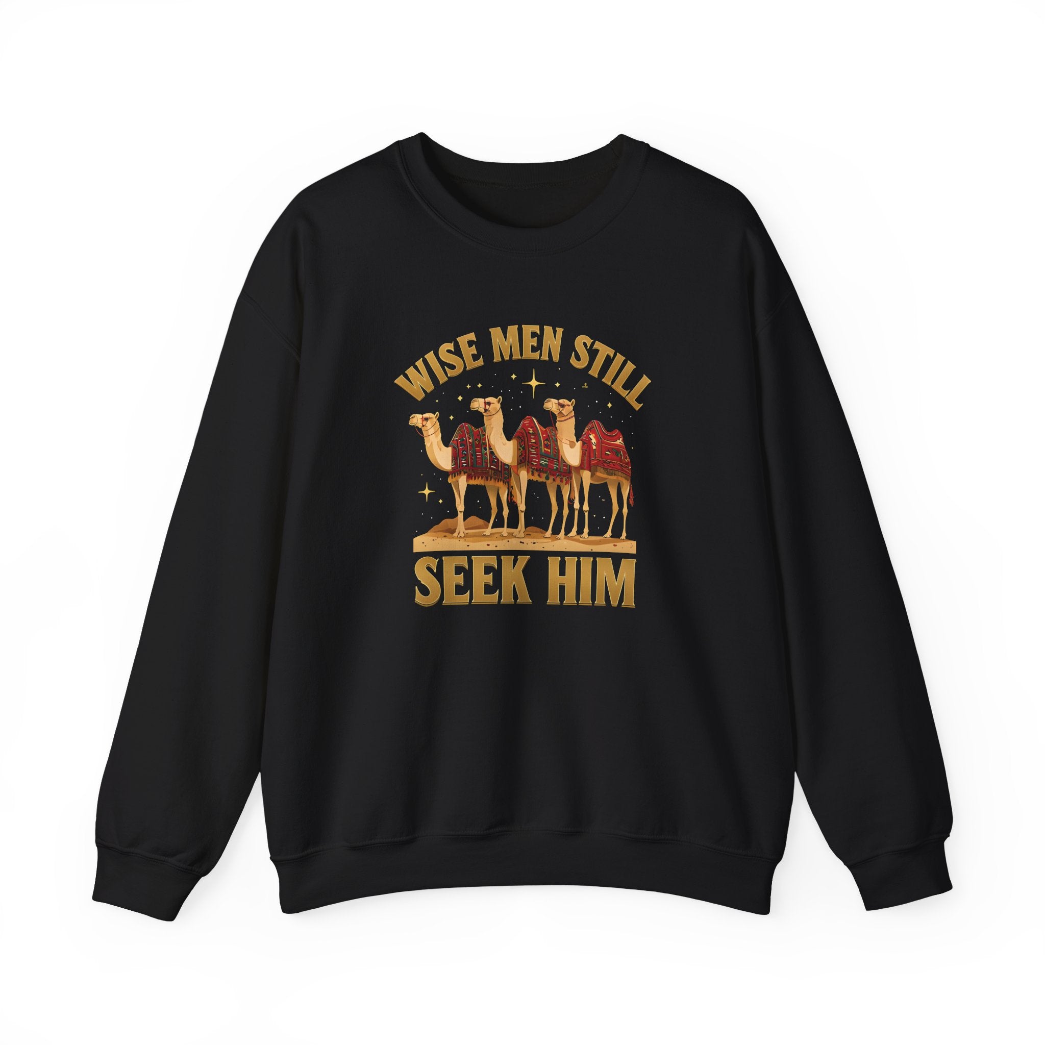 Wise Men Still Seek Him Gildan Unisex Crewneck Sweatshirt | Gift for Men | Religious Holiday Apparel