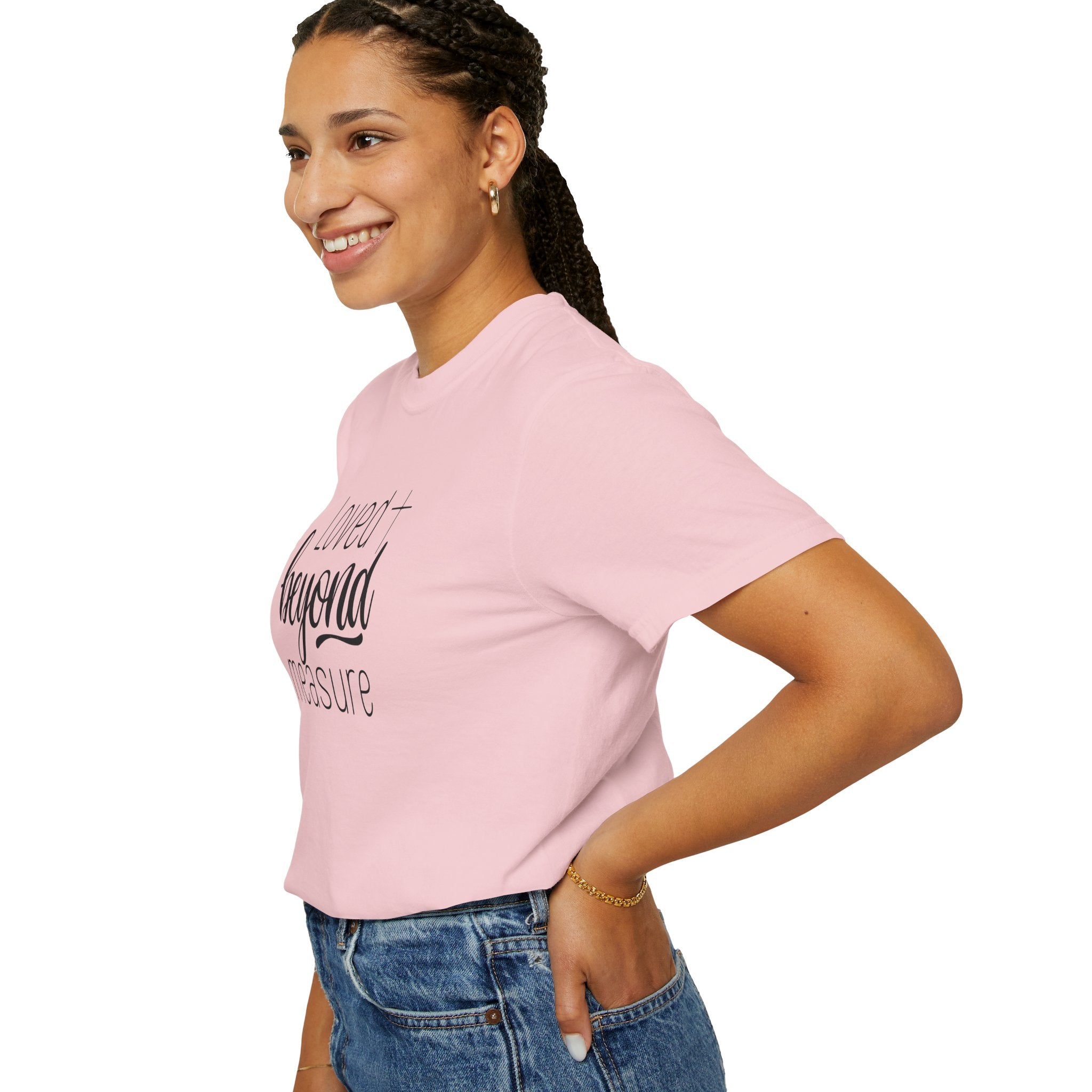 Loved Beyond Measure Unisex Garment-Dyed T-Shirt Soft Cotton Faith Shirt Christian Gift Tee S–4XL